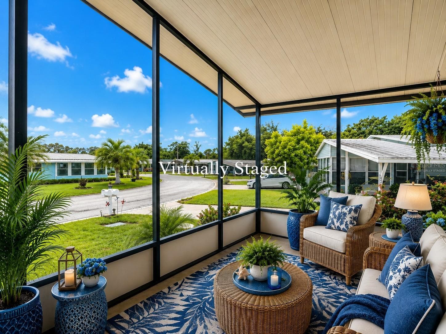 Virtually Staged Front Porch - 4919 BLANCO DR, ZEPHYRHILLS