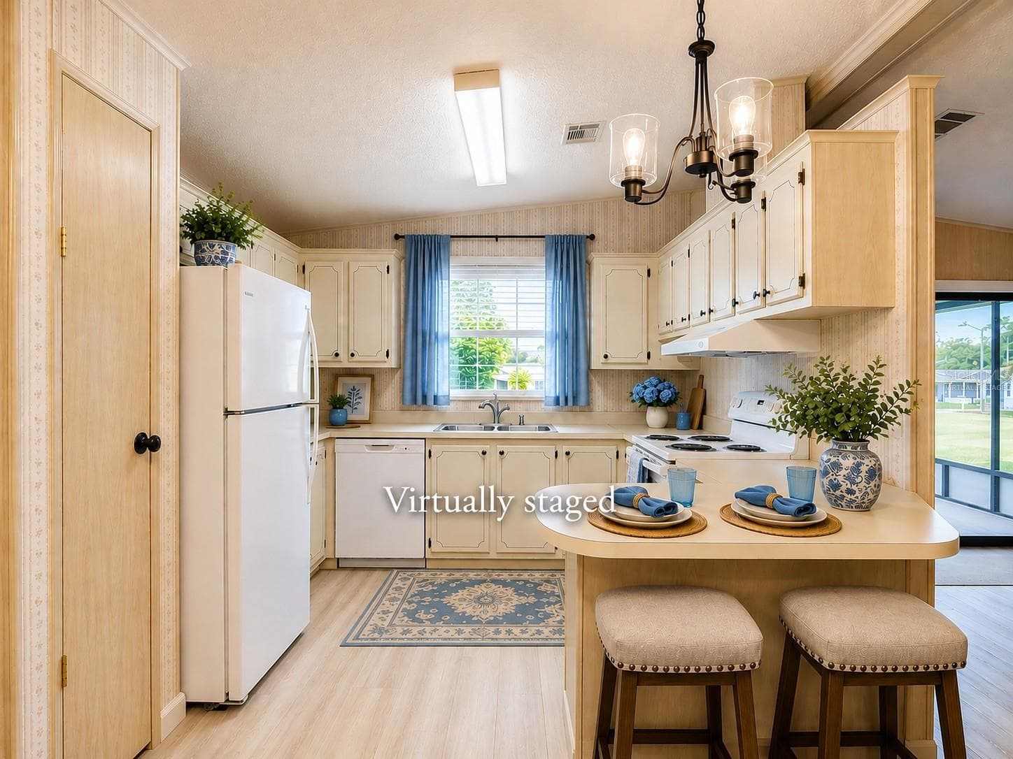 Virtually Staged Kitchen - 4919 BLANCO DR, ZEPHYRHILLS