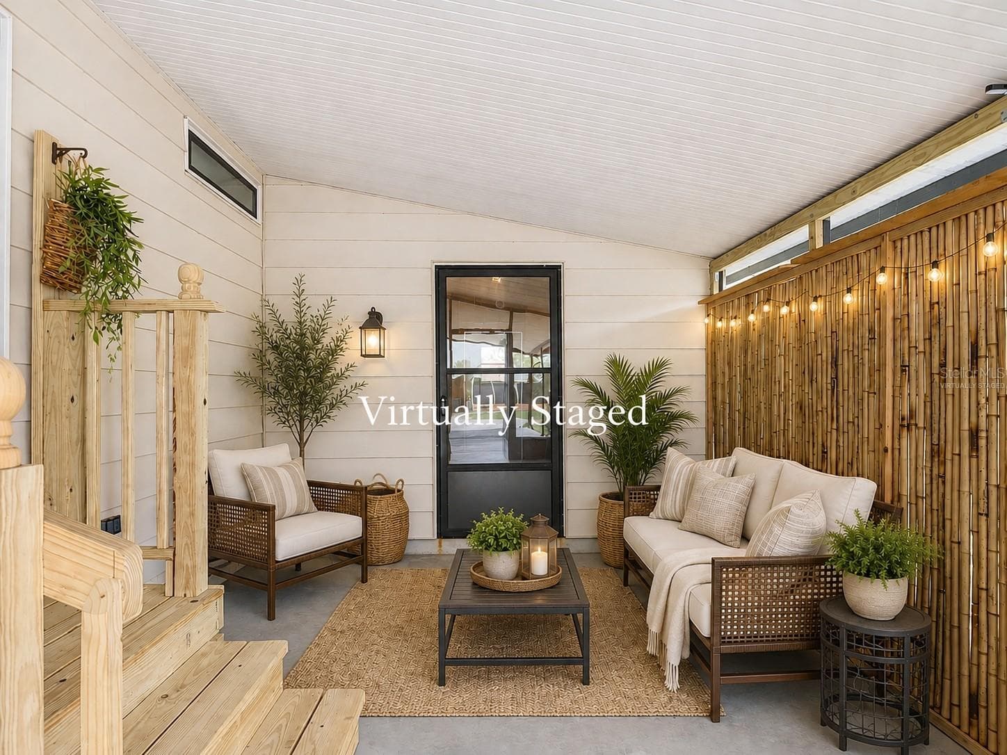 Virtually Staged Side Screen Porch - 4919 BLANCO DR, ZEPHYRHILLS