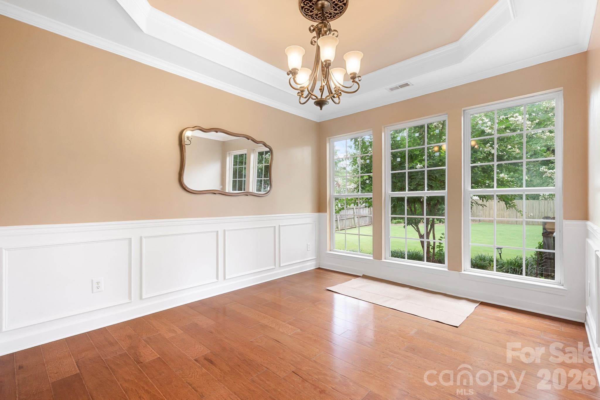 Dining Room overlooks beautiful back yard - Fort Mill