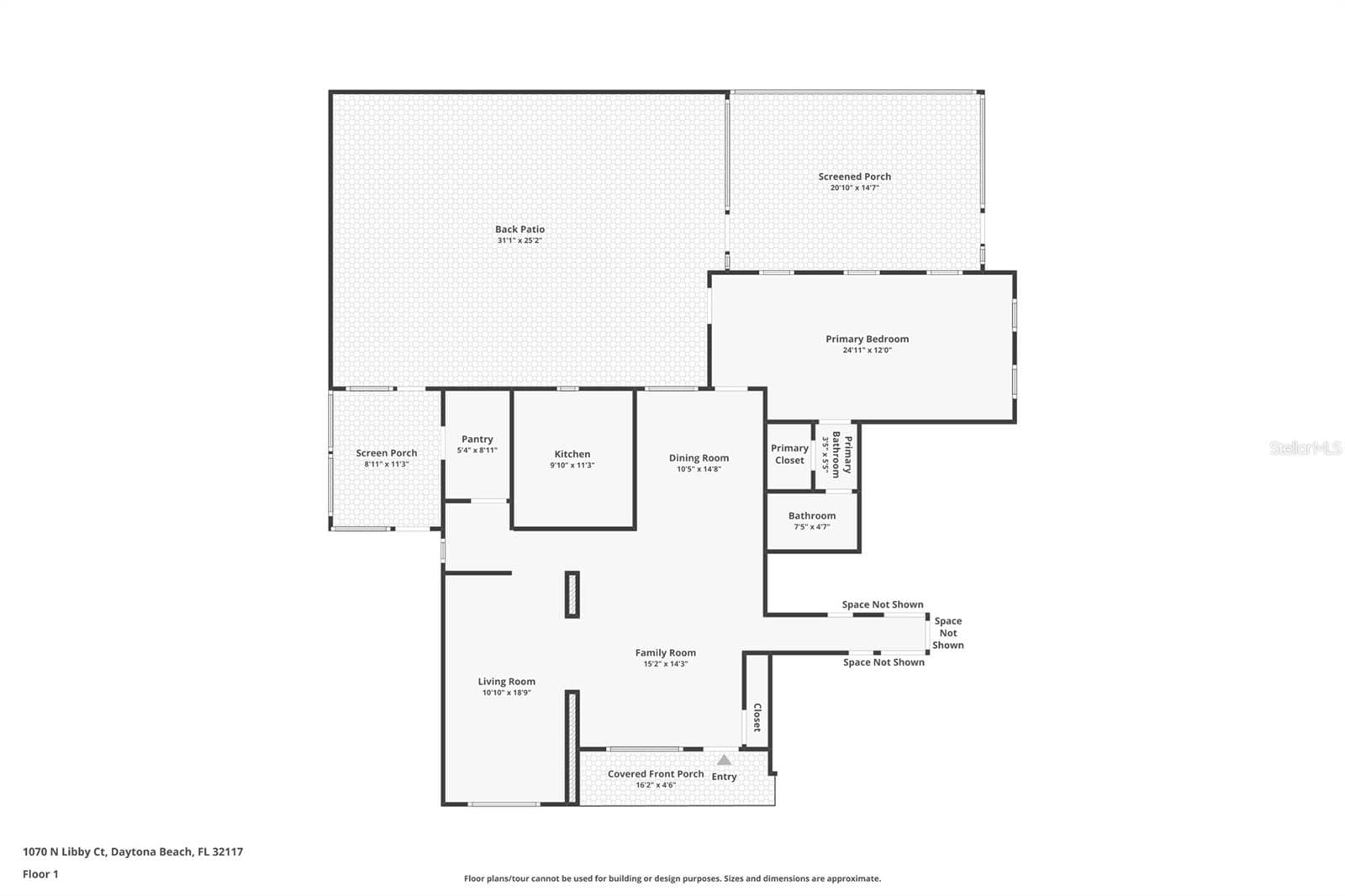 Single Family Residence at 1070 N LIBBY CT, DAYTONA BEACH, photo 20 of 20