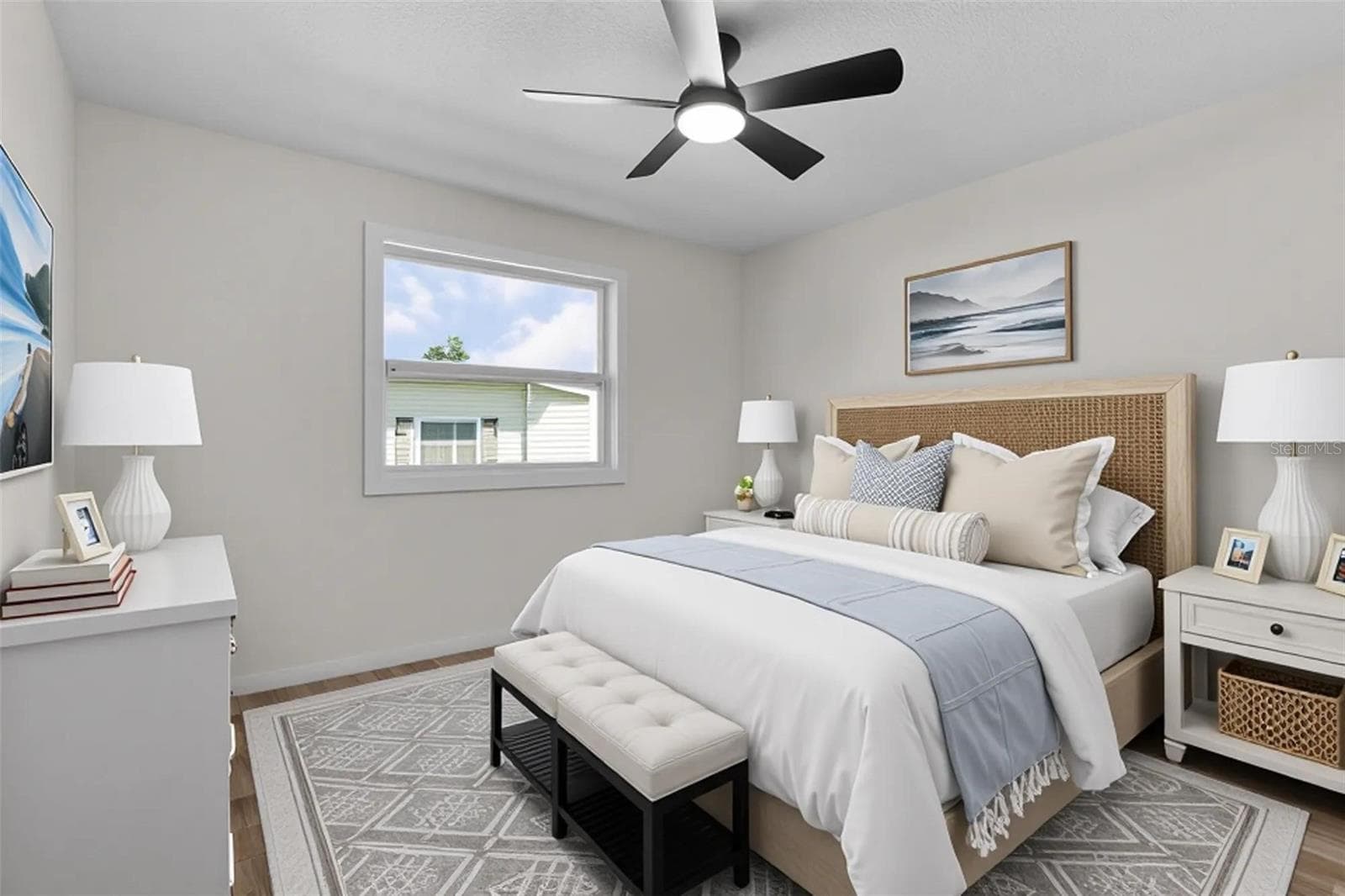 Virtually Stage Guest Bedroom - 205 PALO VERDE DR, LEESBURG