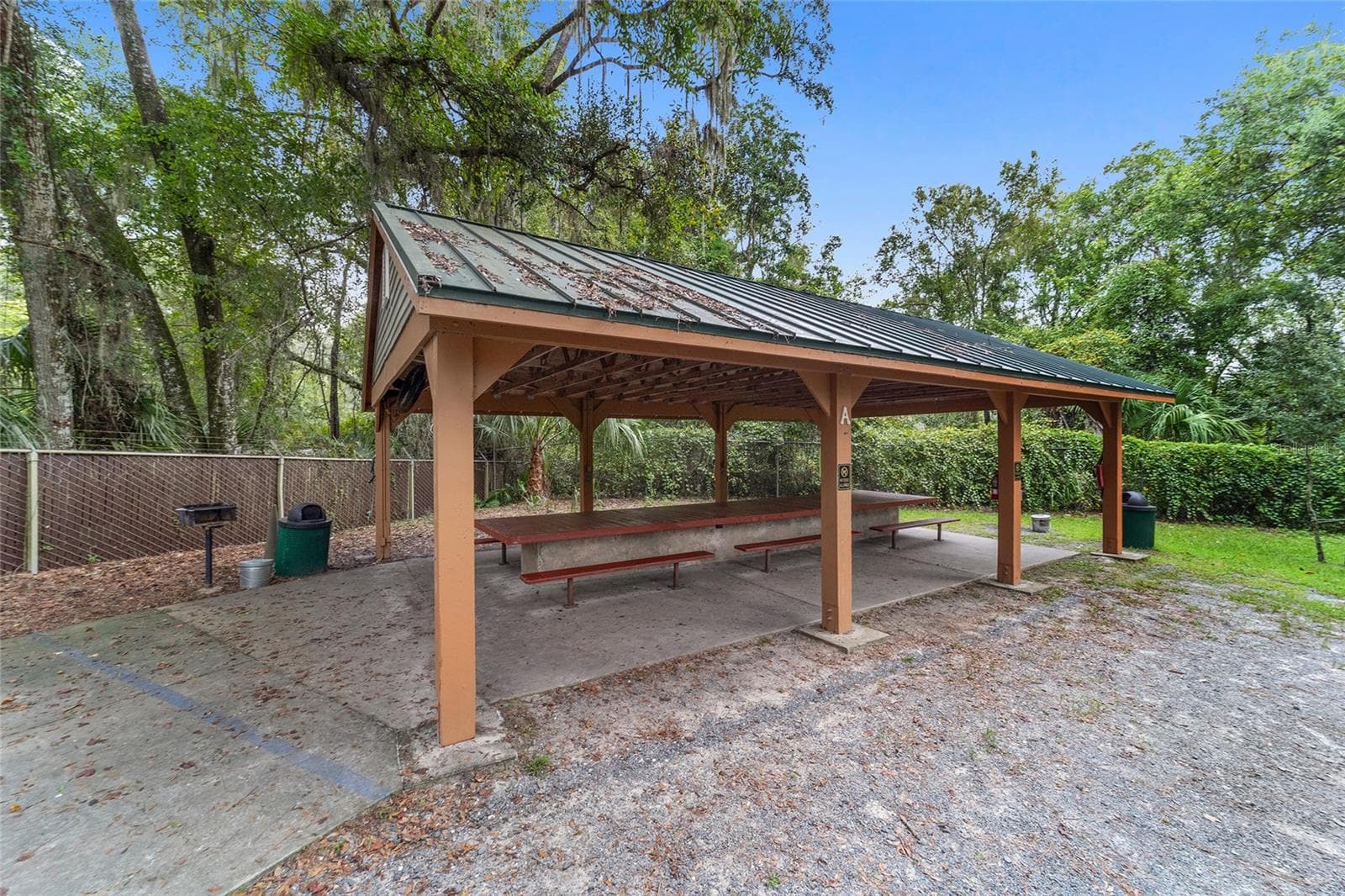 pavilion at private entrance to Rainbow River - 19369 SW 100TH LOOP, DUNNELLON