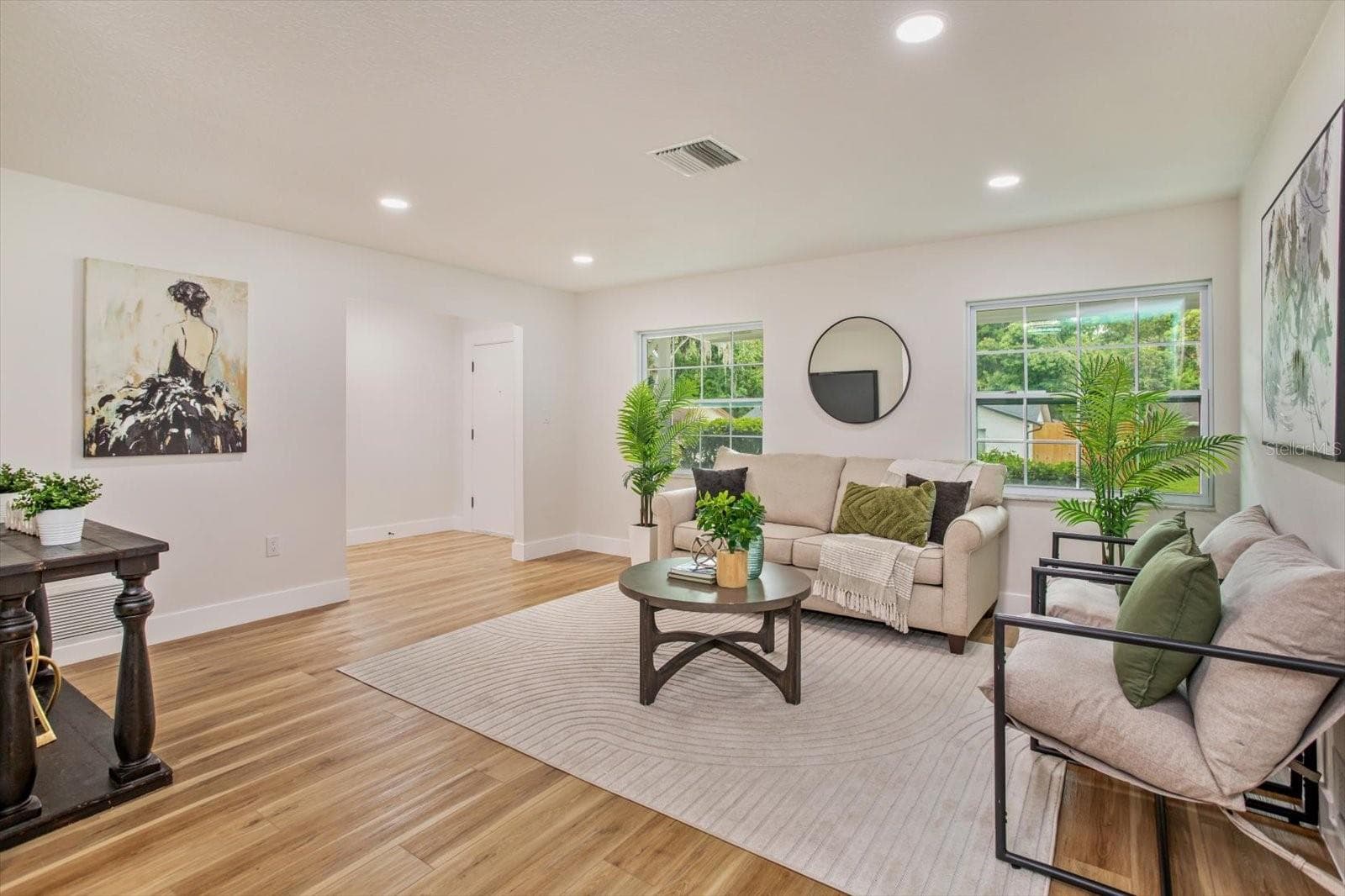 Living room to the foyer - 958 ORANGE AVE, OVIEDO