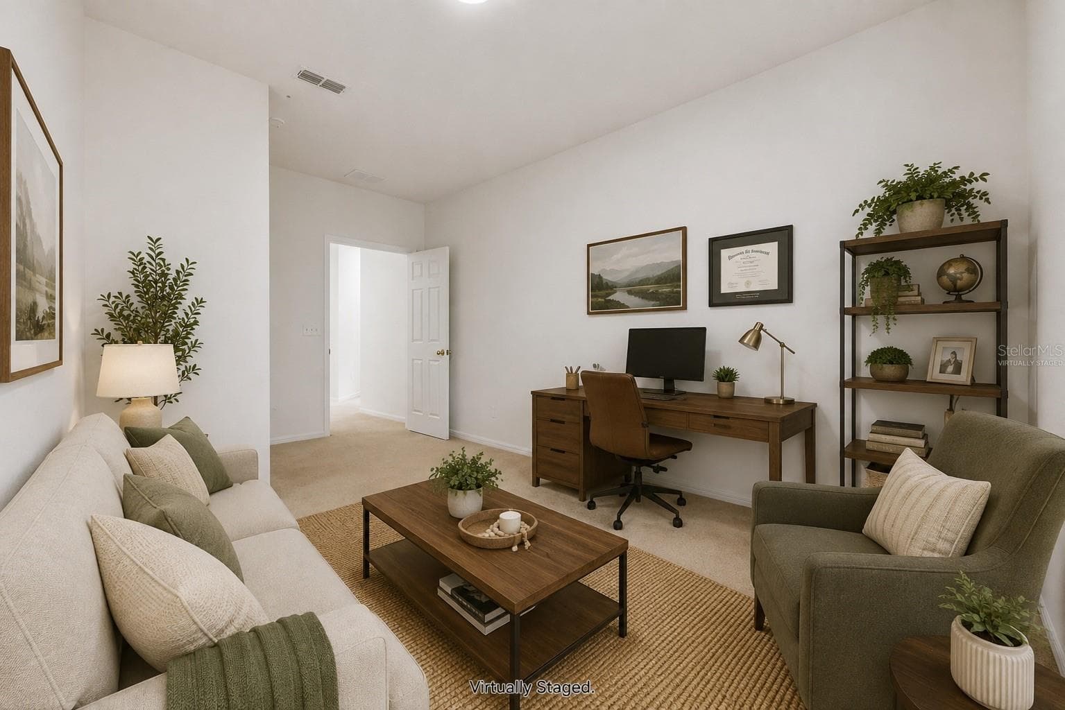 Virtually Staged Den/Office - 780 LAKEVIEW POINTE DR, CLERMONT
