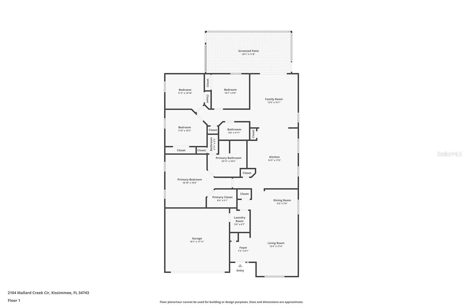 Floor Plan - 2104 MALLARD CREEK CIR, KISSIMMEE