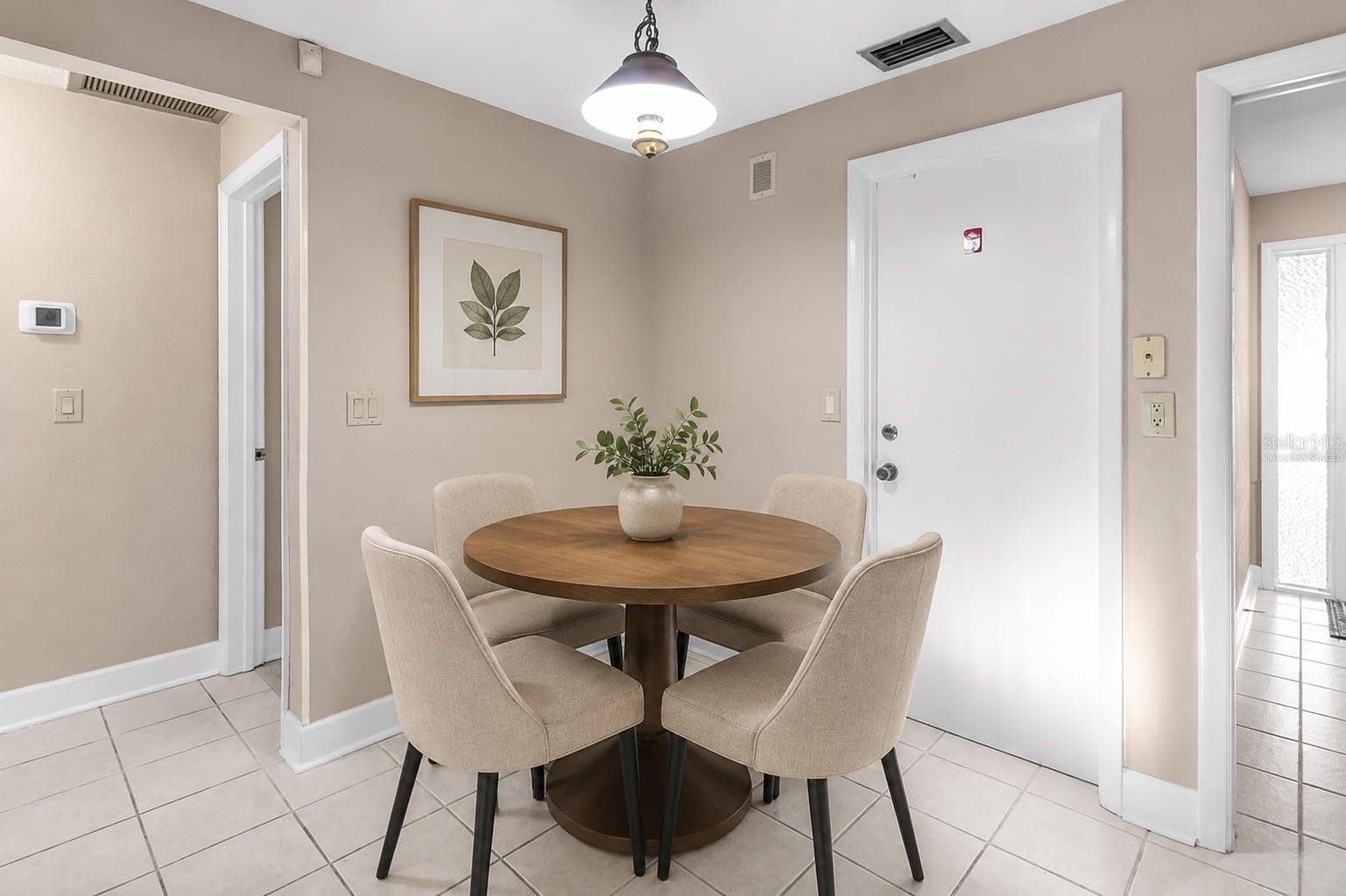 Virtually staged Breakfast Nook - 1929 VALENCIA WAY, CLEARWATER