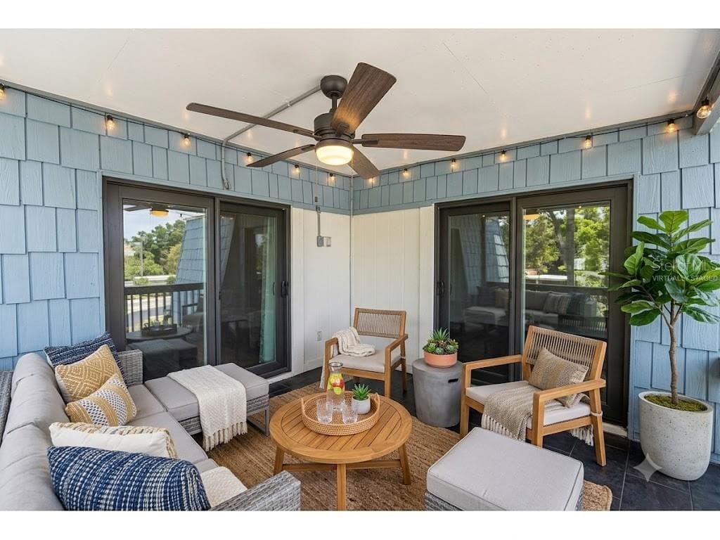 Virtually Staged Upstairs Deck - 14521 CATALINA CIR, SEMINOLE