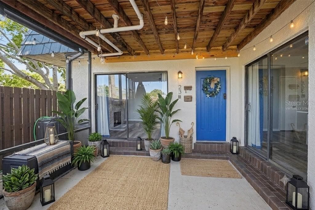 Virtually Staged. Screened Lanai Entry - 14521 CATALINA CIR, SEMINOLE
