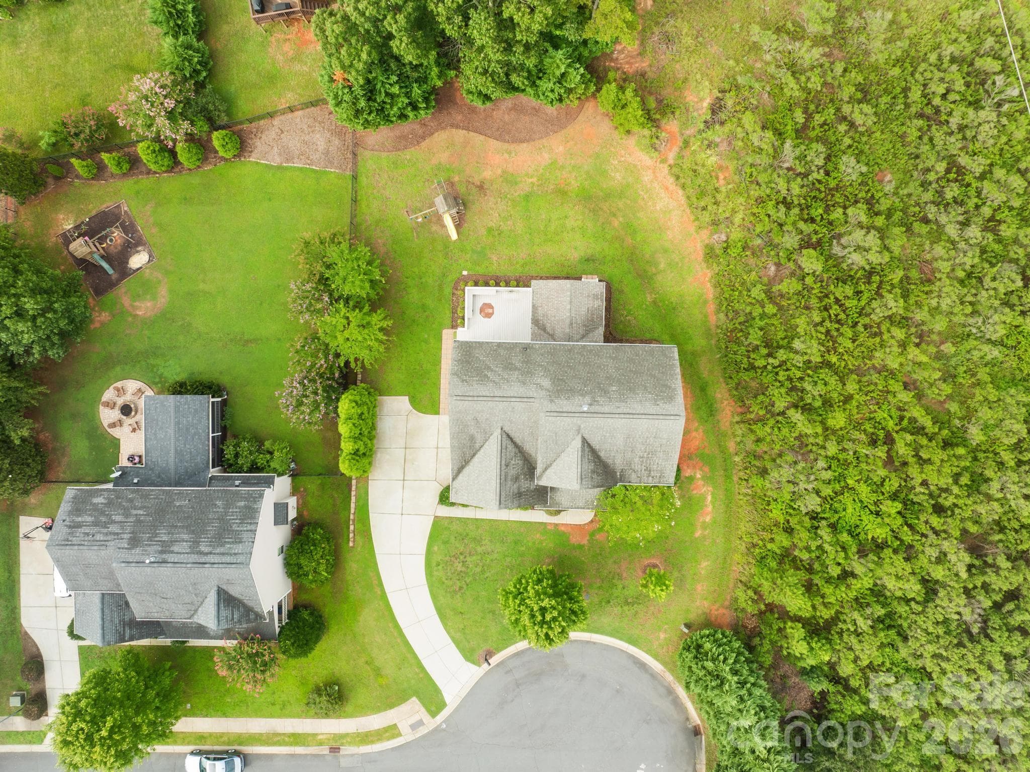 Overhead view of house - 1004 Hawker Road, Matthews