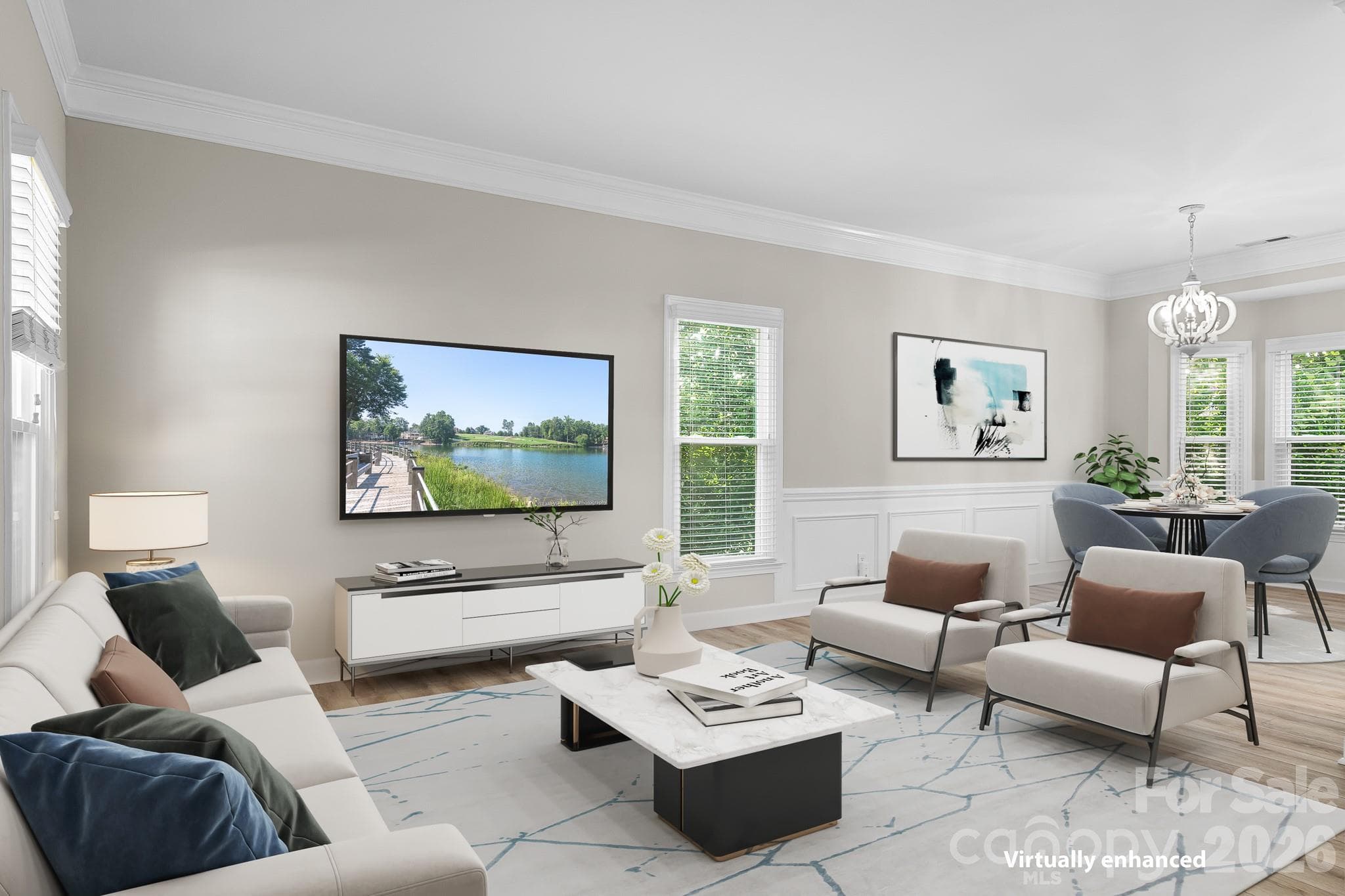 Digitally Enhanced Formal Living and Dining rooms. - Cornelius