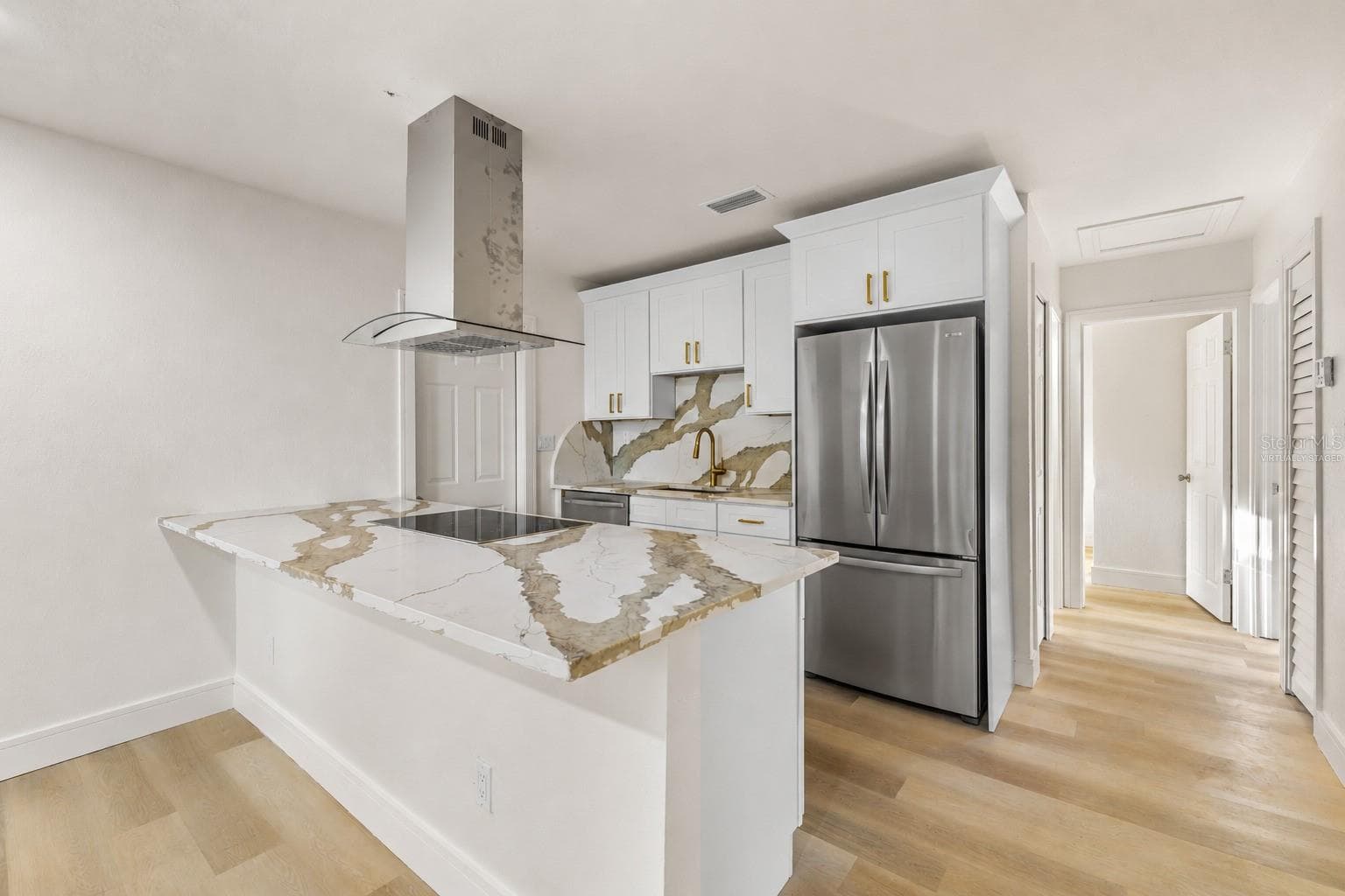 Virtually staged – Kitchen (Stainless appliances included) - 5532 6TH AVE N, ST PETERSBURG