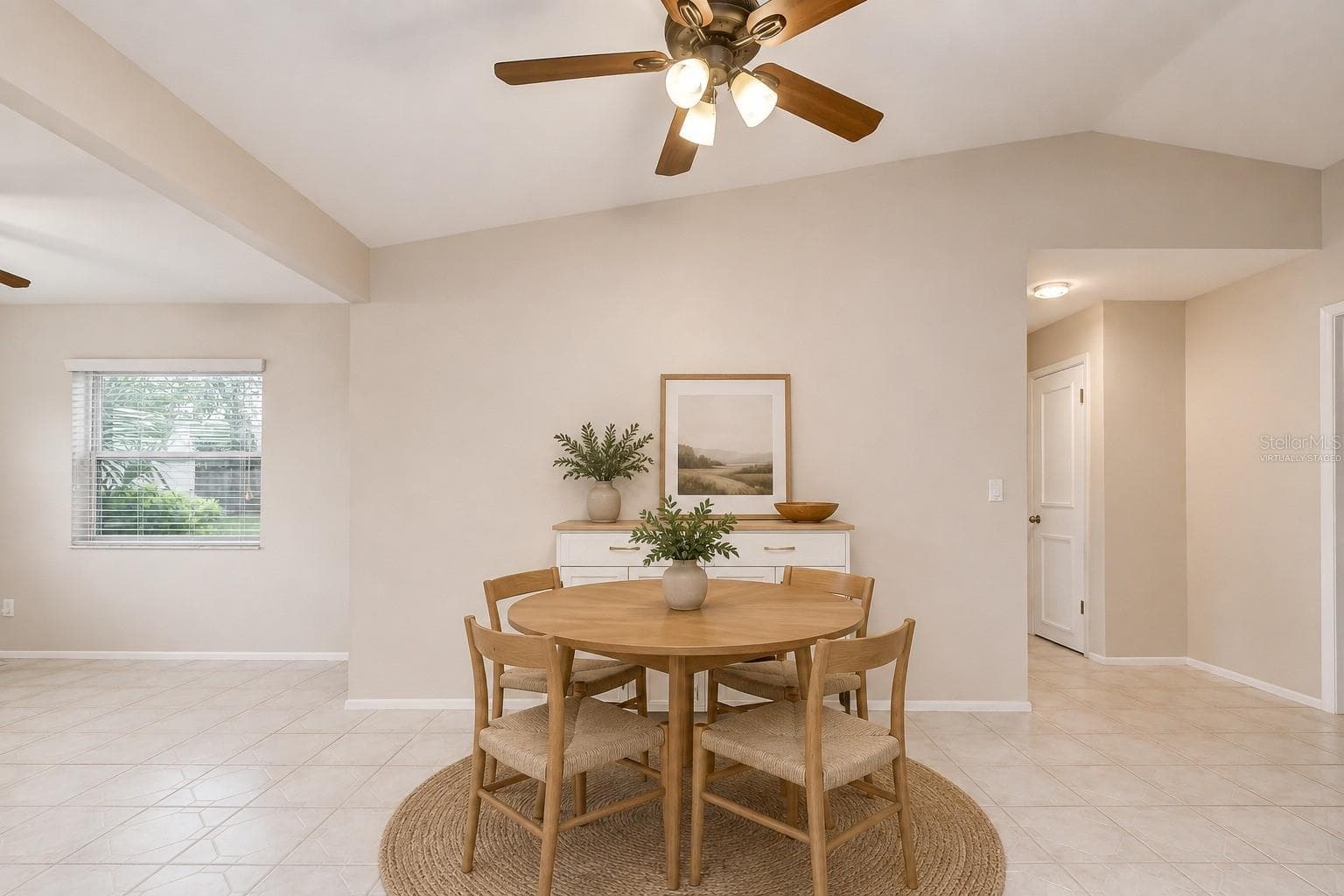 Dining area (virtually staged) - 8811 MARTINIQUE LN, PORT RICHEY