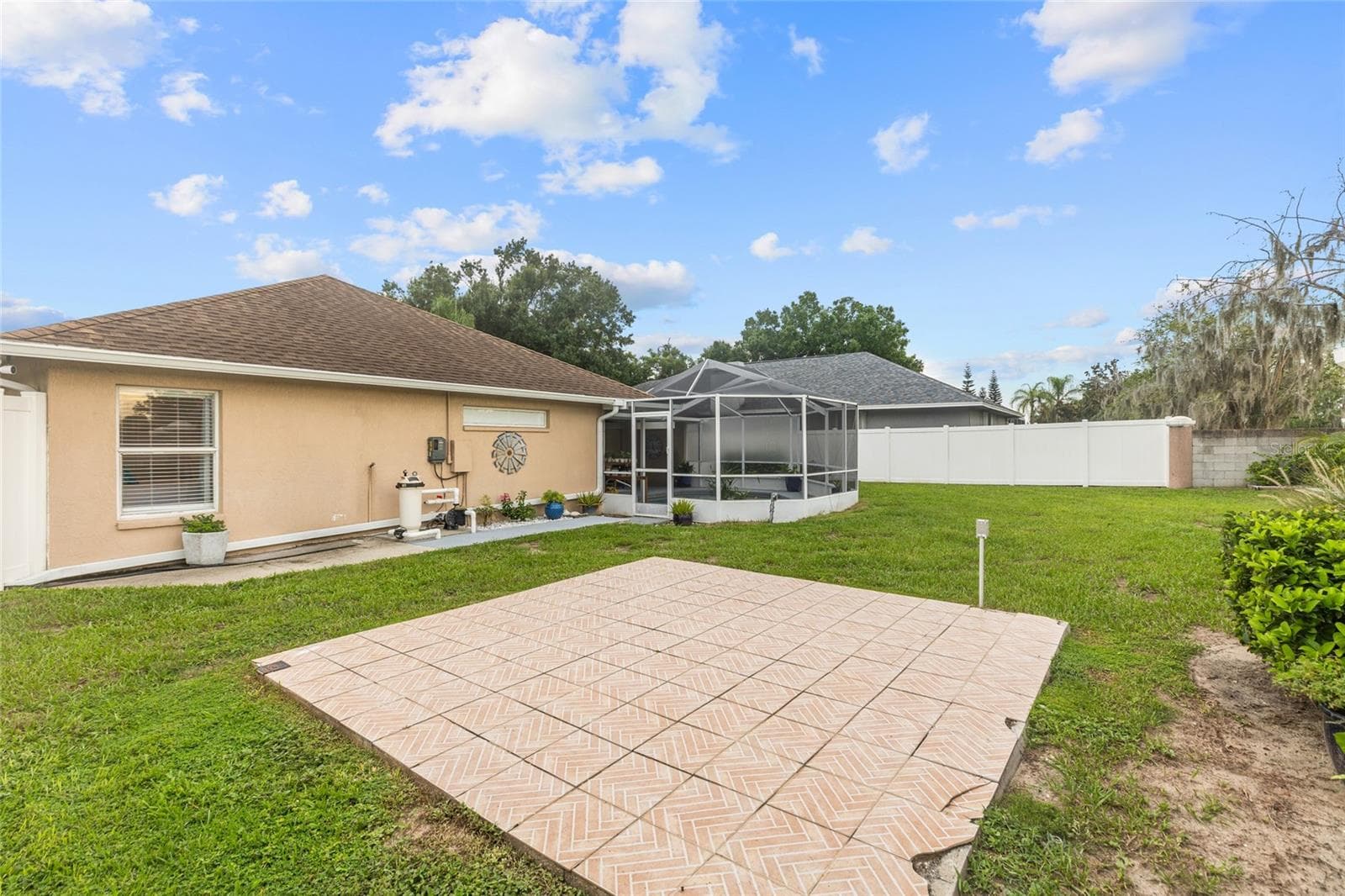 Area for Fire pit or another shed - 22861 STERLING MANOR LOOP, LUTZ