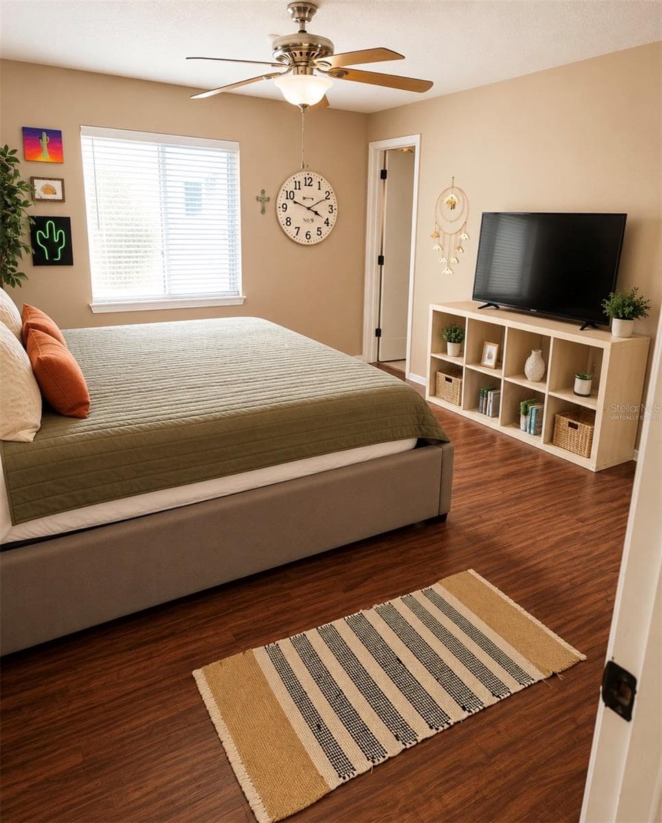 Master Bedroom Virtually Staged - 1840 ASTER DR, WINTER PARK