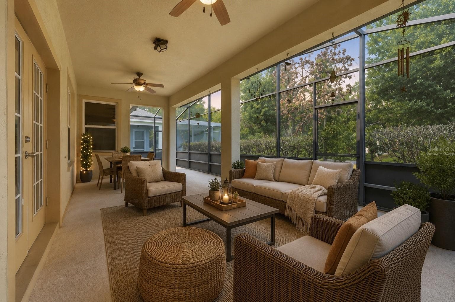 Virtually staged lanai - 13137 PENSHURST LN, WINDERMERE