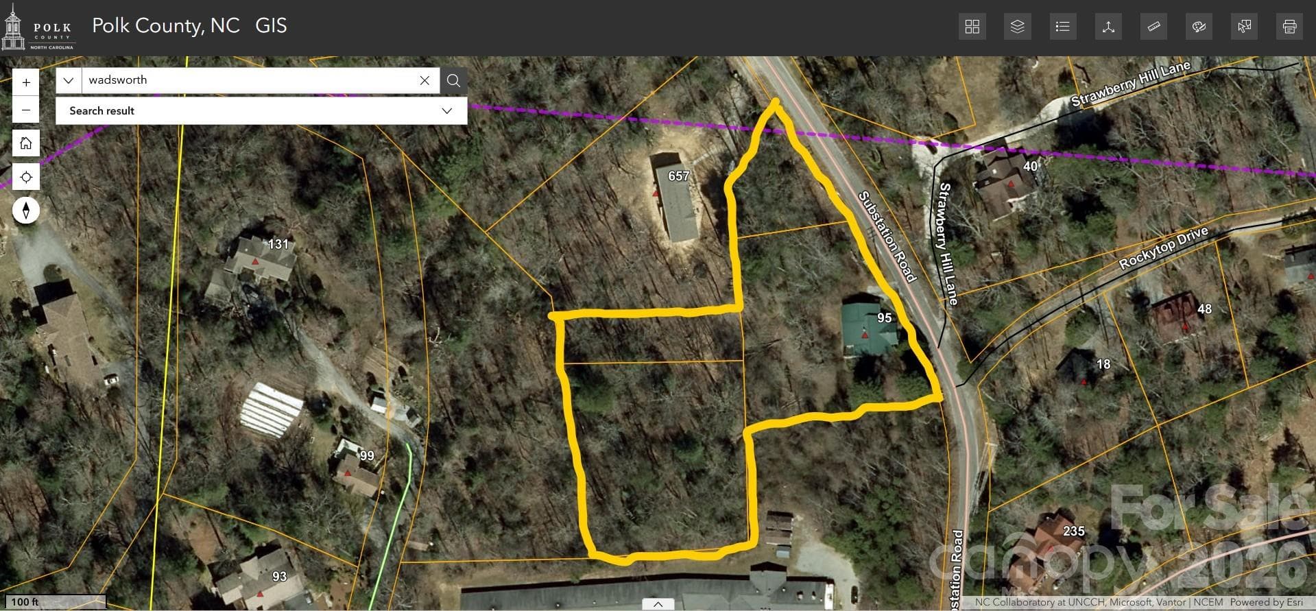 Aerial of all lots together - 95 Substation Road, Saluda