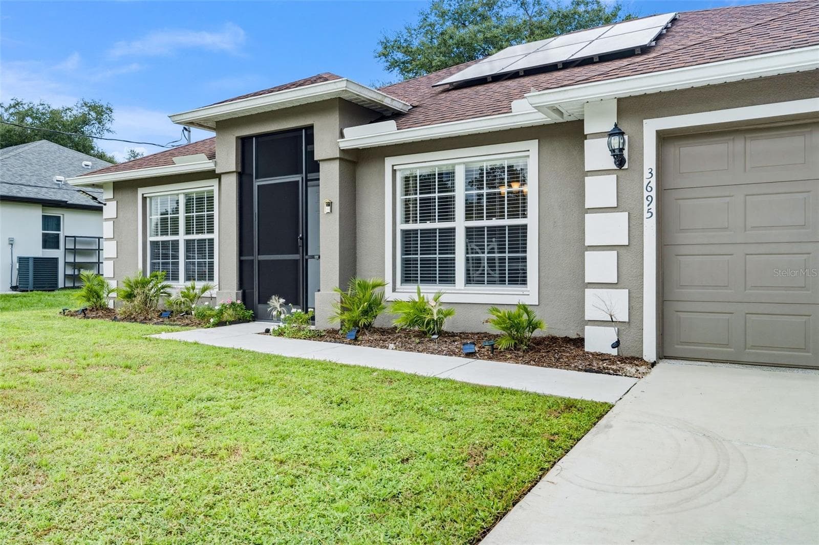 Square Colums & Quoin Block Accents with Soaring Screened Entry - 3695 WAFFLE TER, NORTH PORT