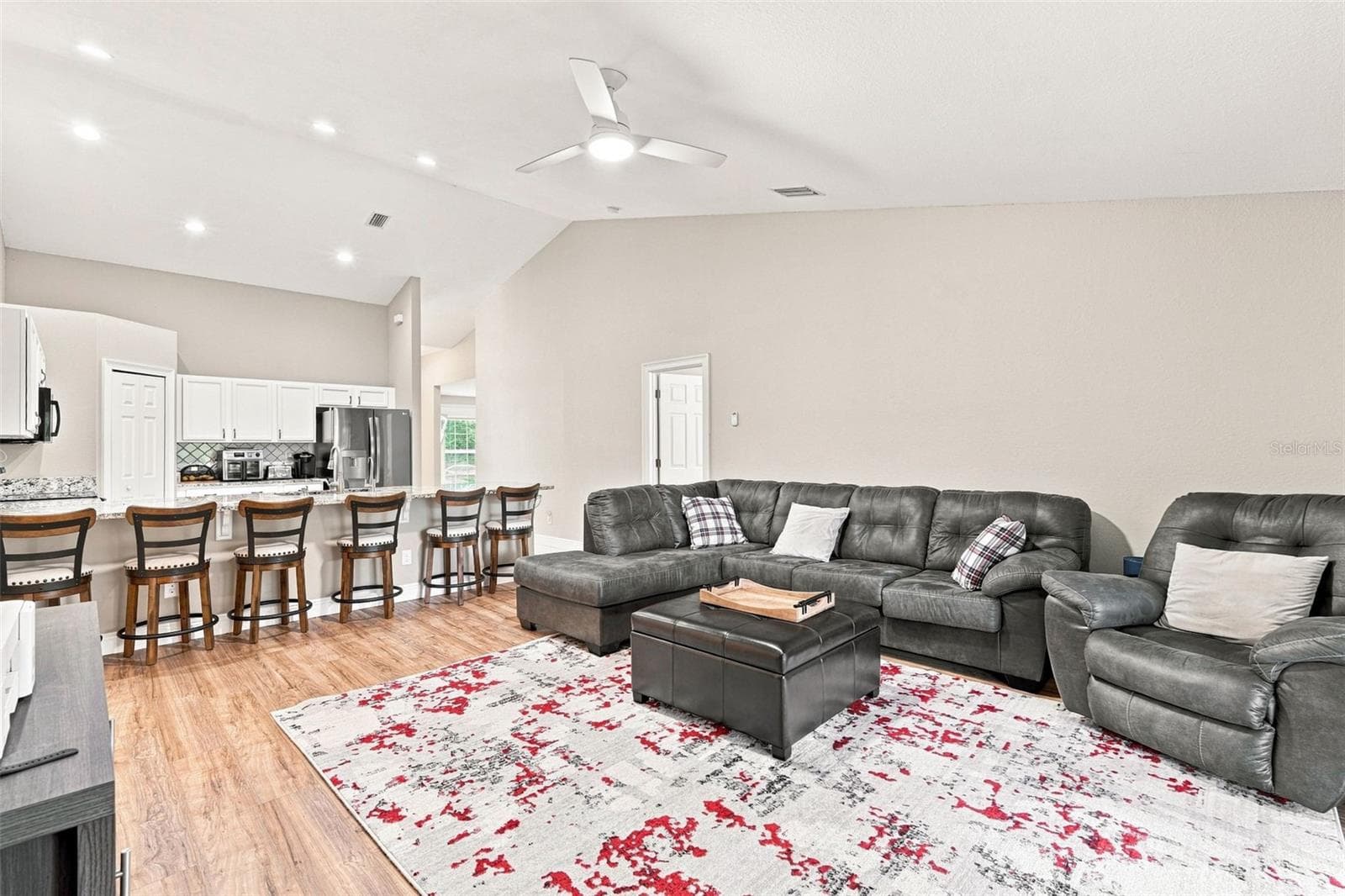 Open Living Room with Soaring Ceiling - 3695 WAFFLE TER, NORTH PORT