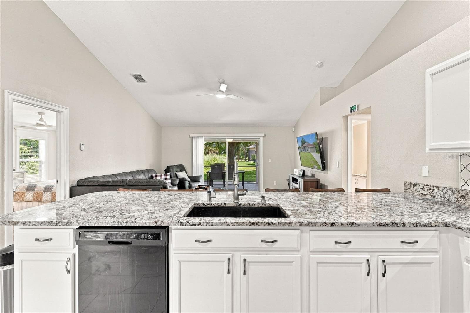 Kitchen Sink Overlooking Living Area - 3695 WAFFLE TER, NORTH PORT