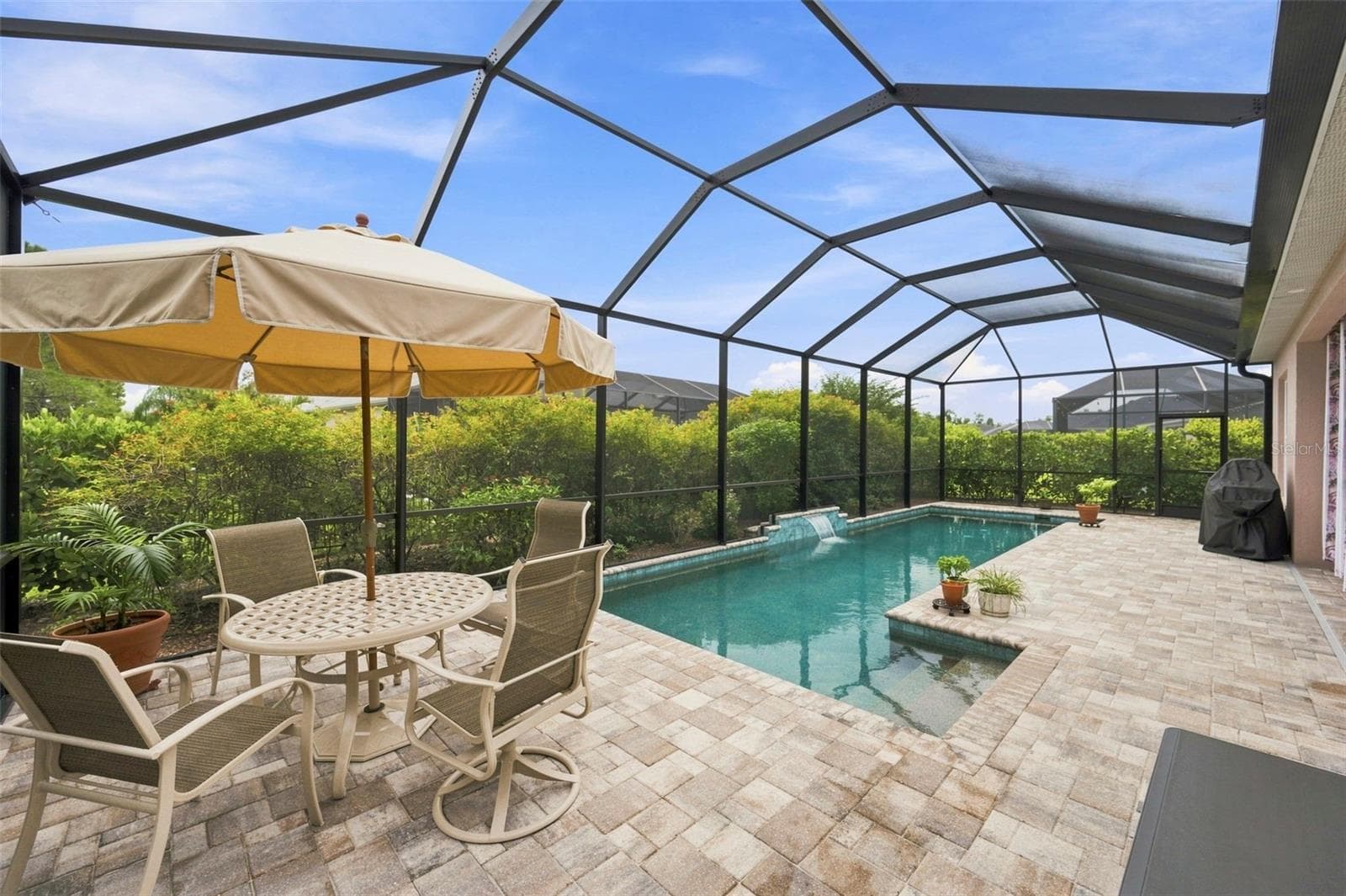 Recently added salt water pebbletec pool - 3850 CREEKSIDE PARK DR, PARRISH