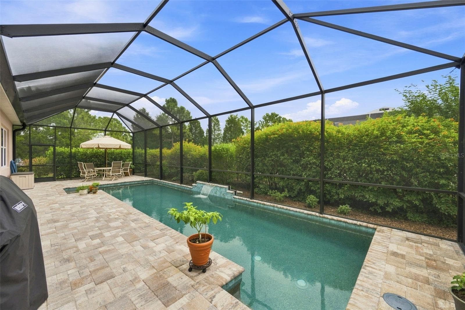 Private pool and patio - 3850 CREEKSIDE PARK DR, PARRISH