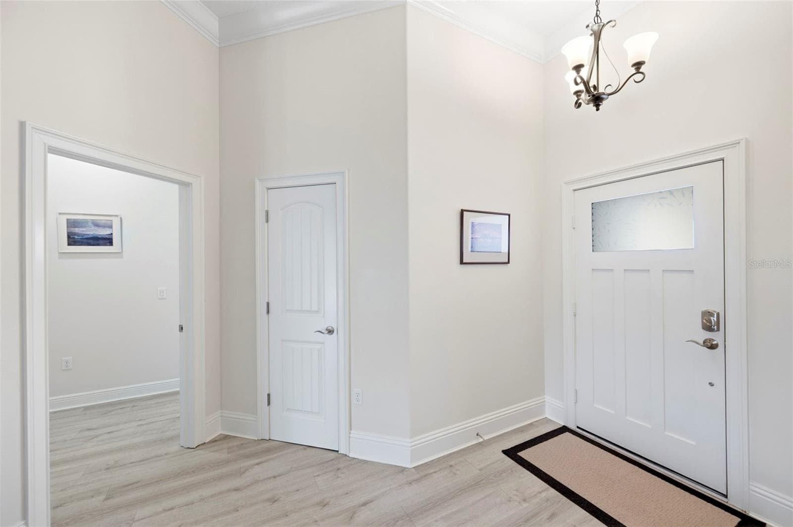 Front entry with adjacent coat closet and entrance to master suite - 3850 CREEKSIDE PARK DR, PARRISH