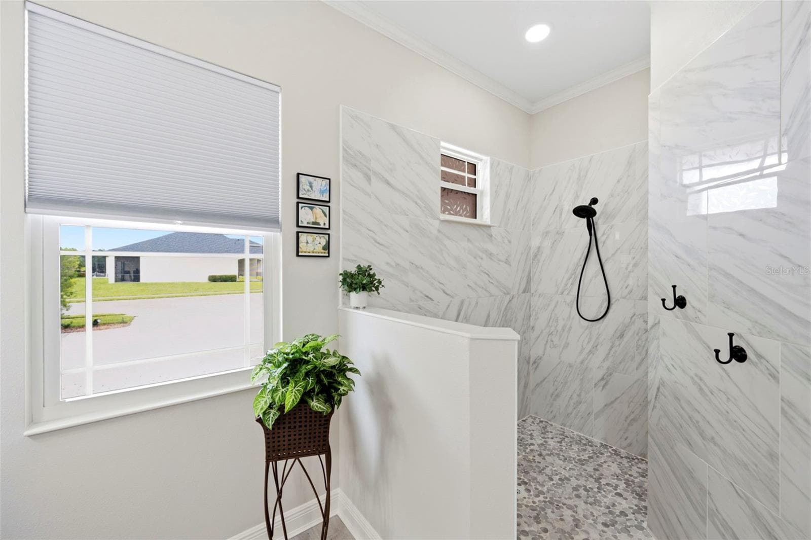 The shower enclosure is so spacious there is no need for high maintenance glass - 3850 CREEKSIDE PARK DR, PARRISH