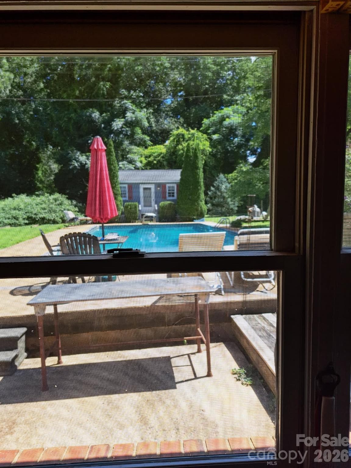 View from Kitchen - 3218 Driftwood Drive, Charlotte