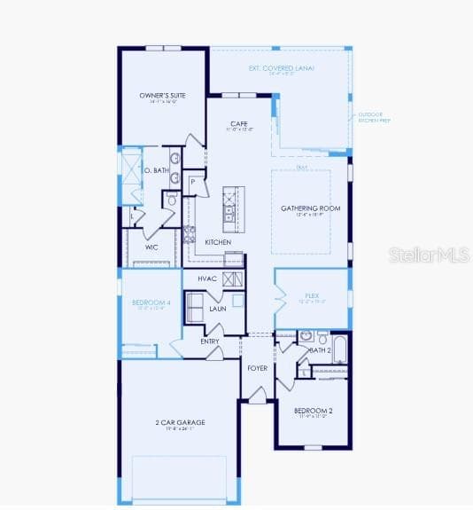 Floorplan - 4829 LONG POINT RUN, LAKEWOOD RANCH
