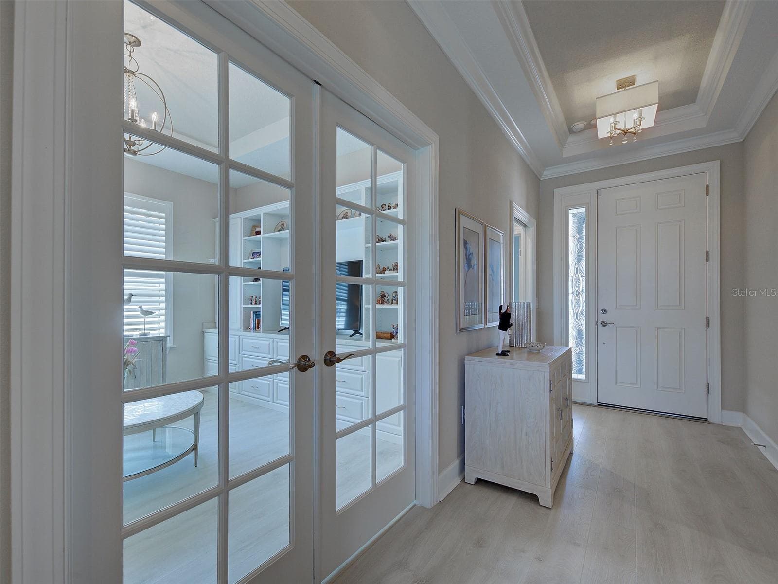 French doors open into the flex room - use it as an office, a separate TV room or a bedroom. - 5616 SCARLOTTI ST, NOKOMIS