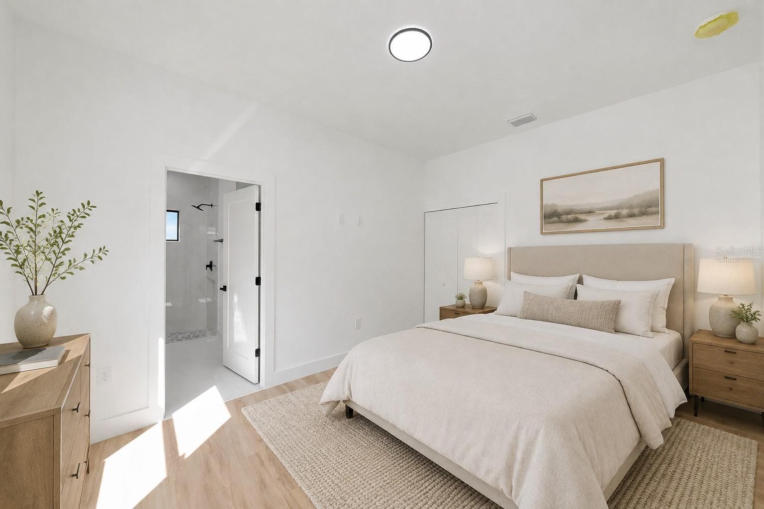 Virtually Staged In-Law Suite Bedroom - 1274 RONALD ST, NORTH PORT