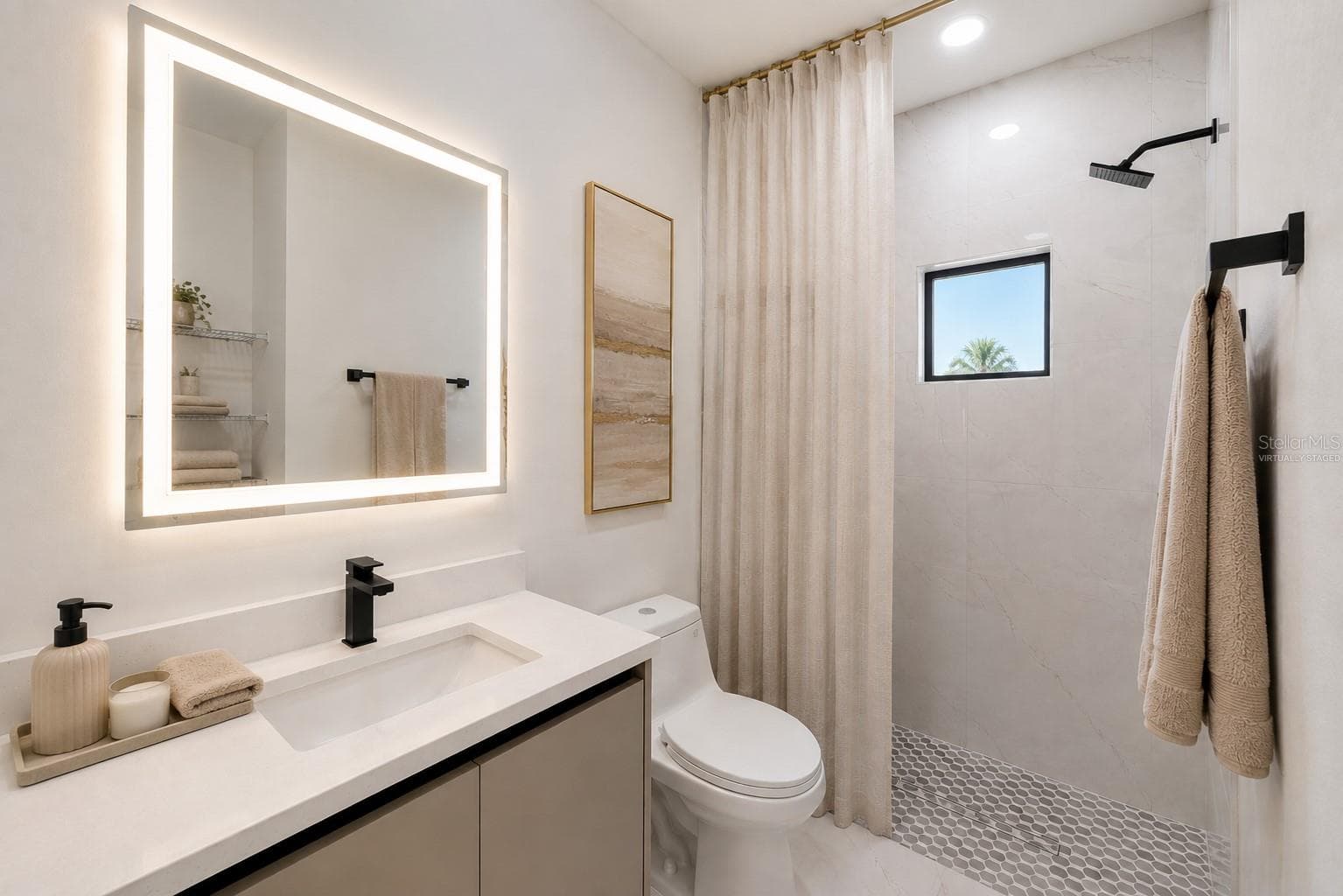 Virtually Staged In-Law Suite Bathroom - 1274 RONALD ST, NORTH PORT