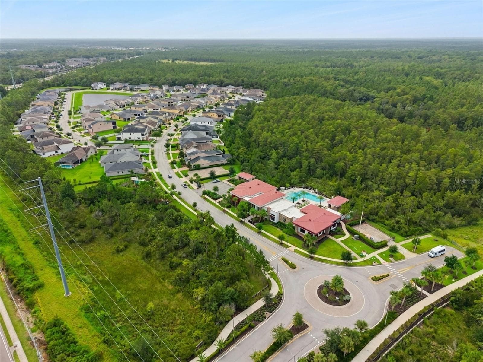Aerial Neighborhood - Community Center is at the Entrance - 14156 ALAFAYA OAK BND, ORLANDO