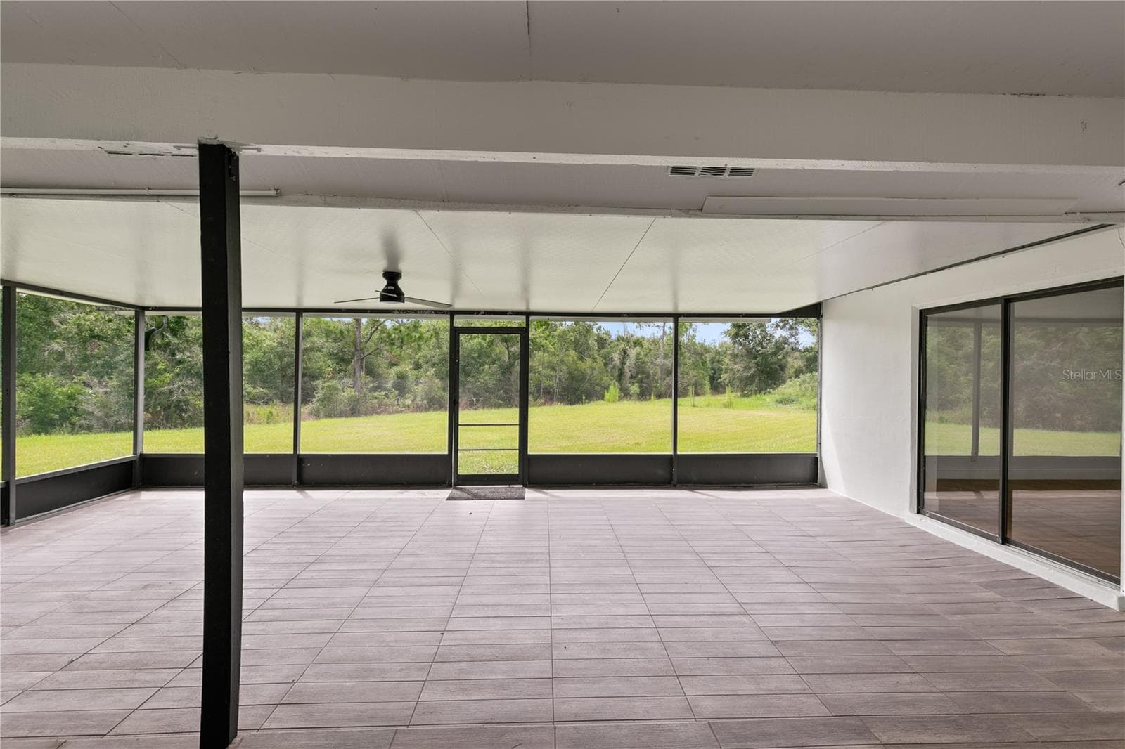 Covered & Screened back patio overlooking huge backyard - 714 DIVOT LN, POINCIANA