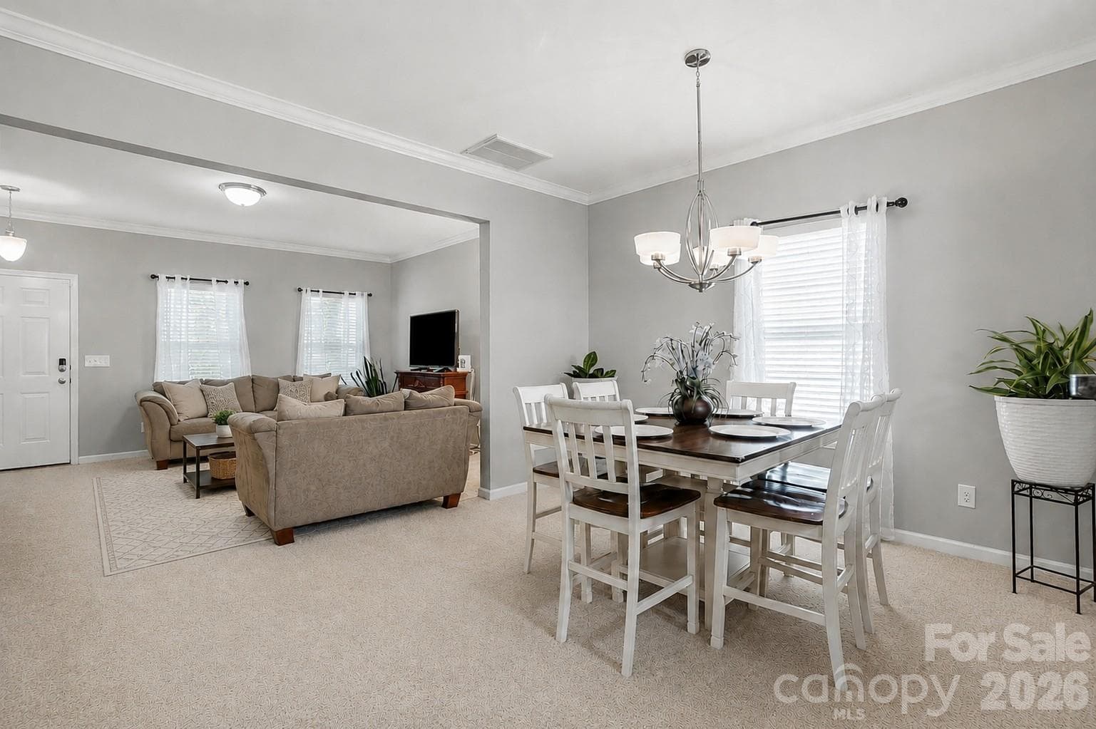 Enjoy meals while staying connected to the kitchen and family room. - 11608 Galashiels Drive, Huntersville