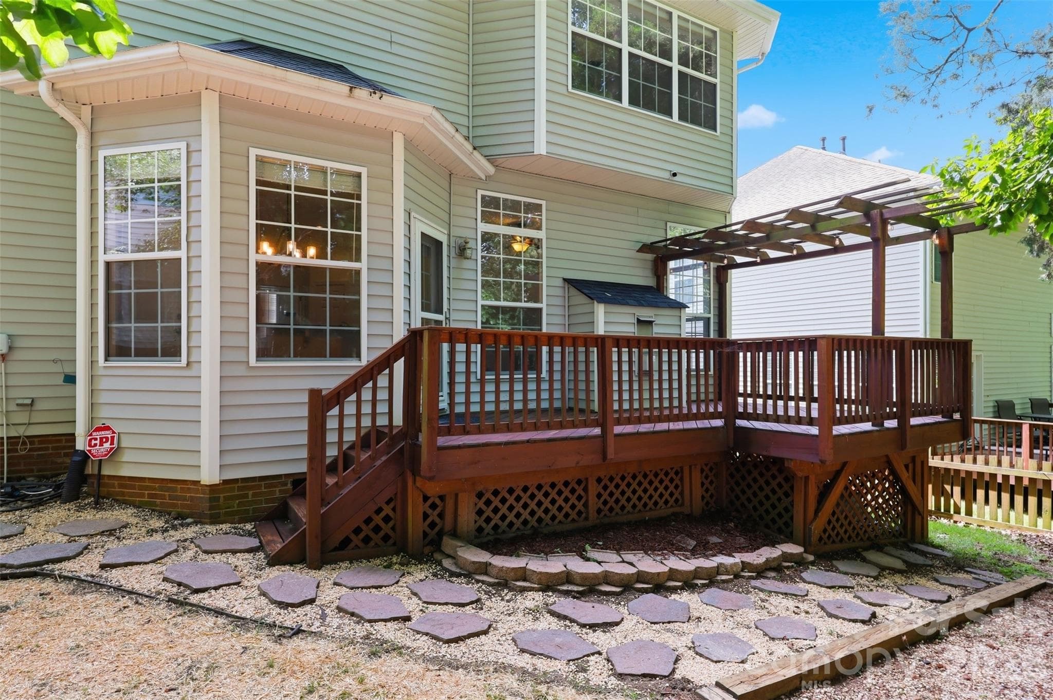 Spacious back deck for entertaining! - 6832 Charter Hills Road, Charlotte