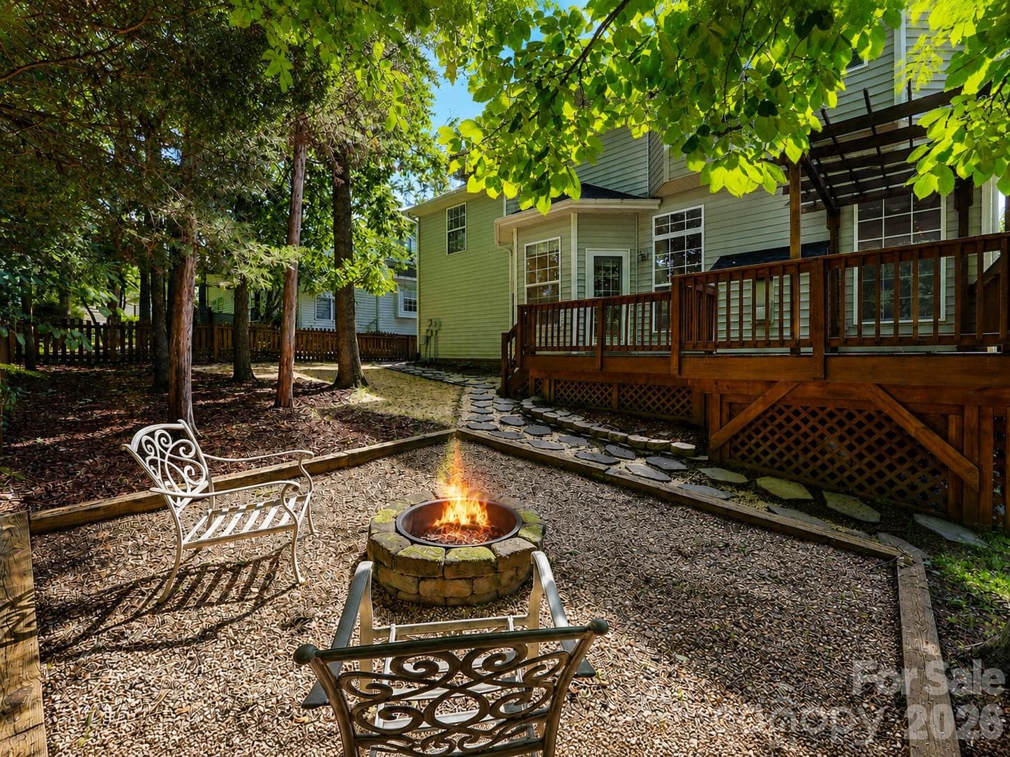 Dedicated fire pit area! - 6832 Charter Hills Road, Charlotte