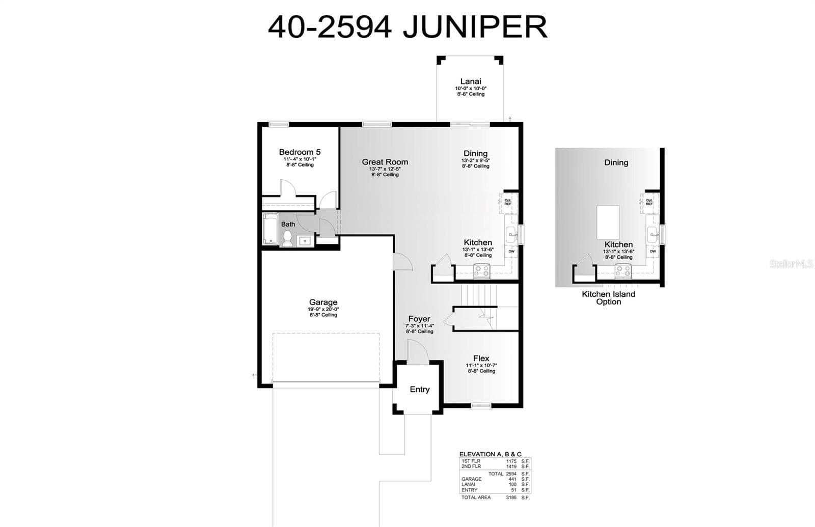 First Floor - Floor Plan - 12918 RED DEER PL, PARRISH