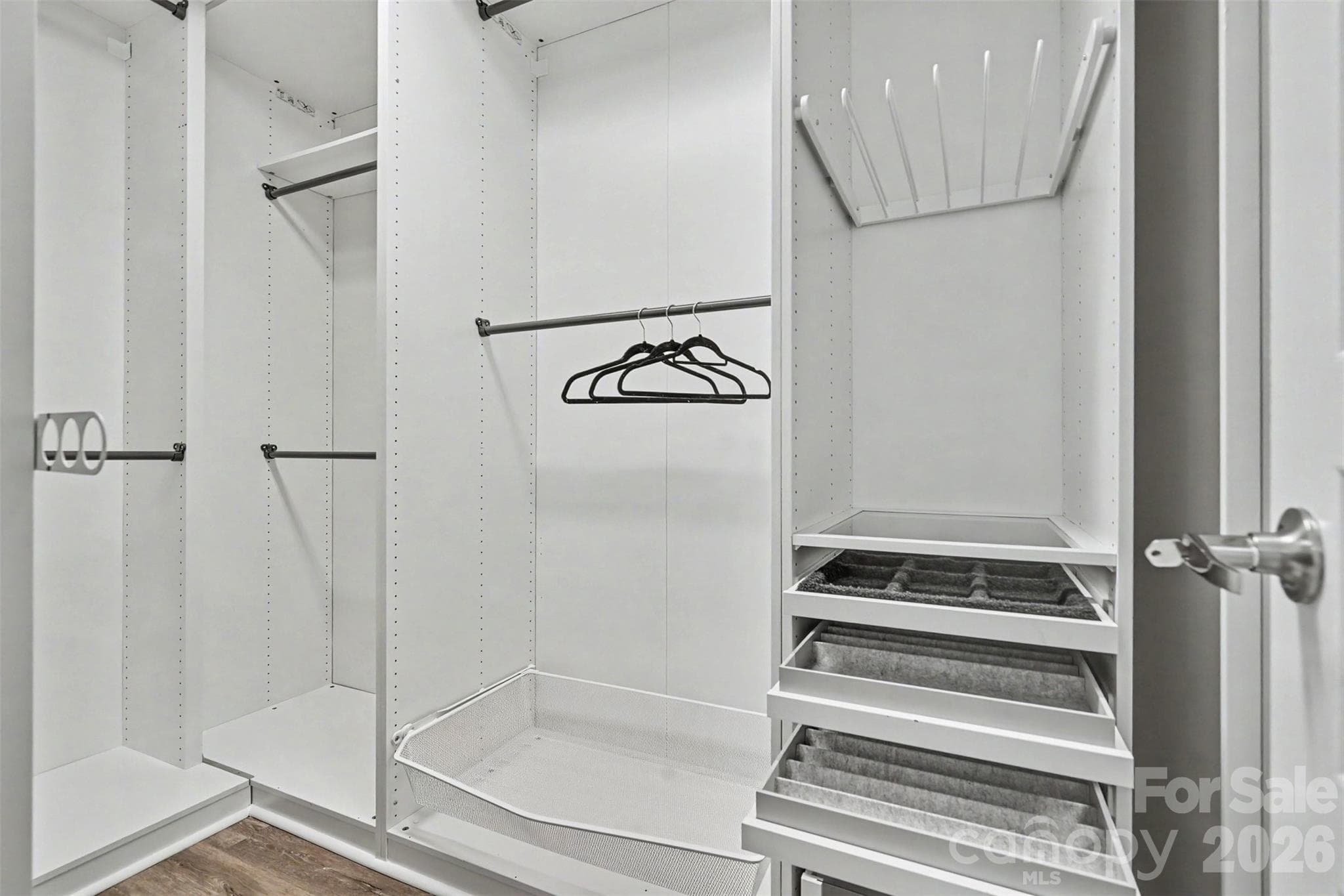 Primary Closet with Built-ins - 2447 Diplomat Lane, Charlotte