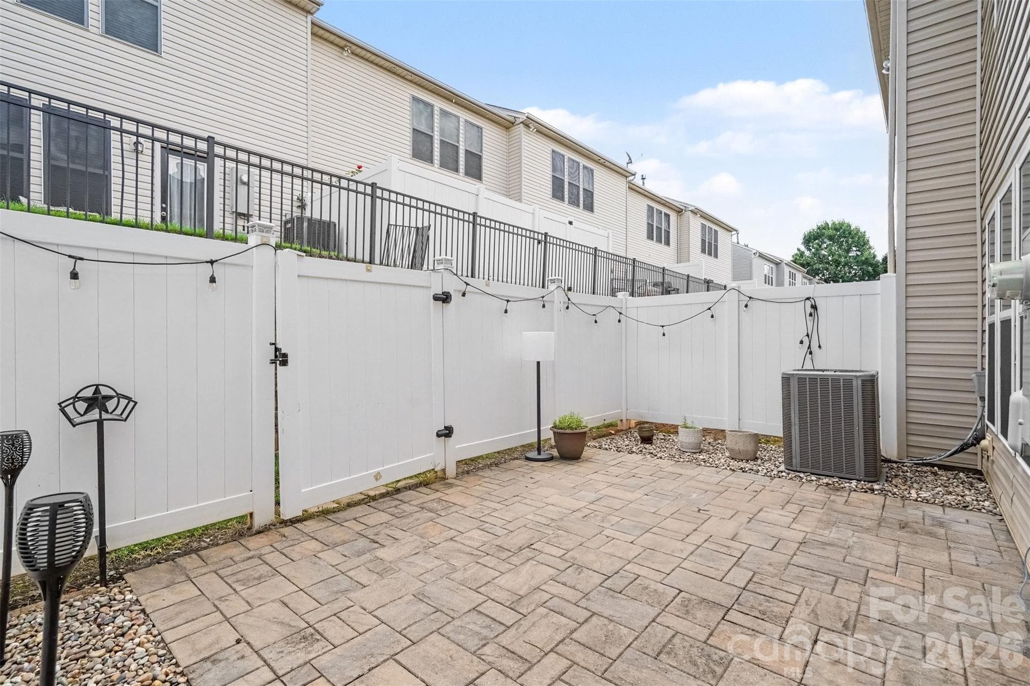 Fully Fenced In Patio with Pavers - 2447 Diplomat Lane, Charlotte