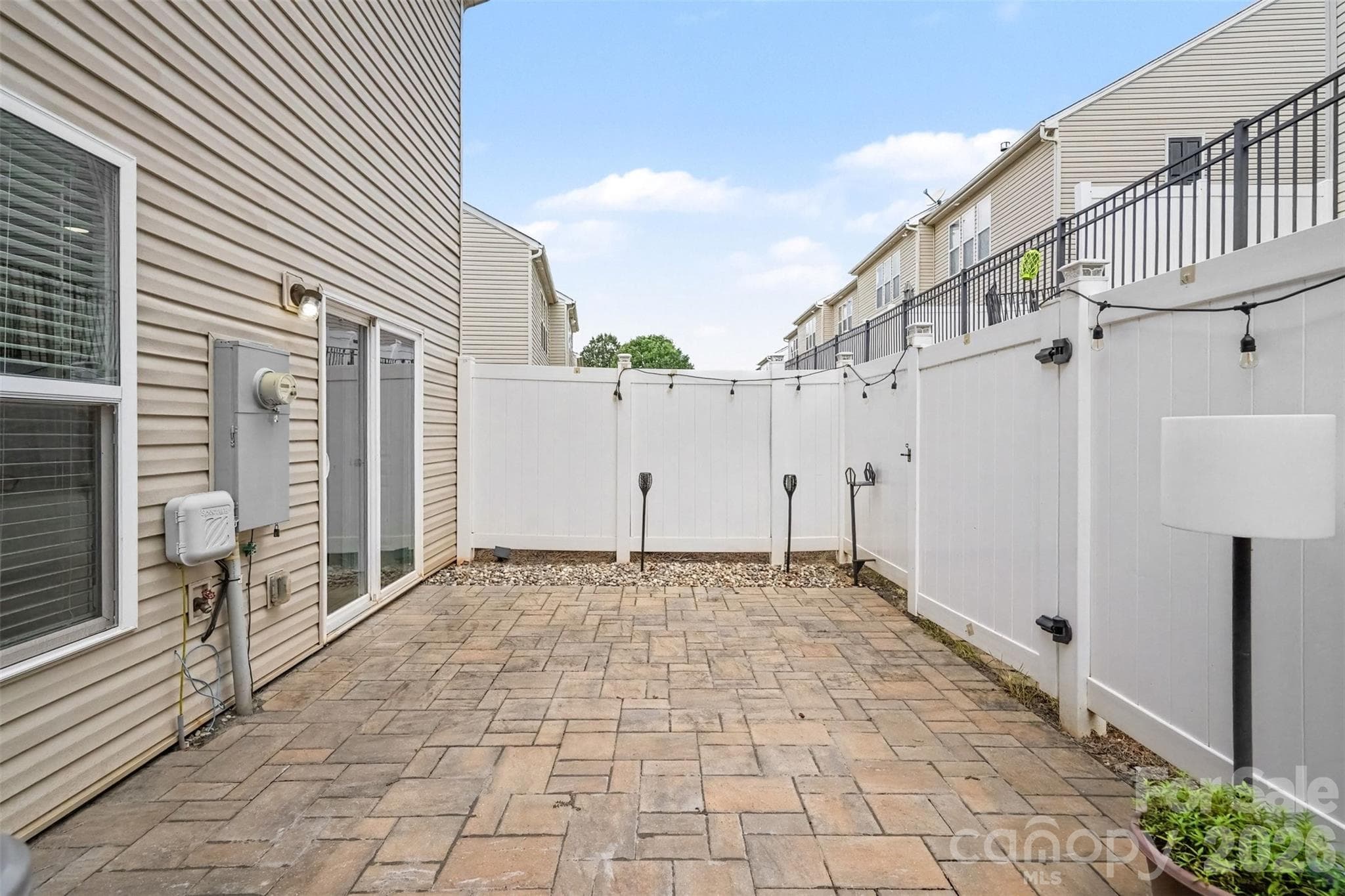 Fully Fenced In Patio with Pavers - 2447 Diplomat Lane, Charlotte