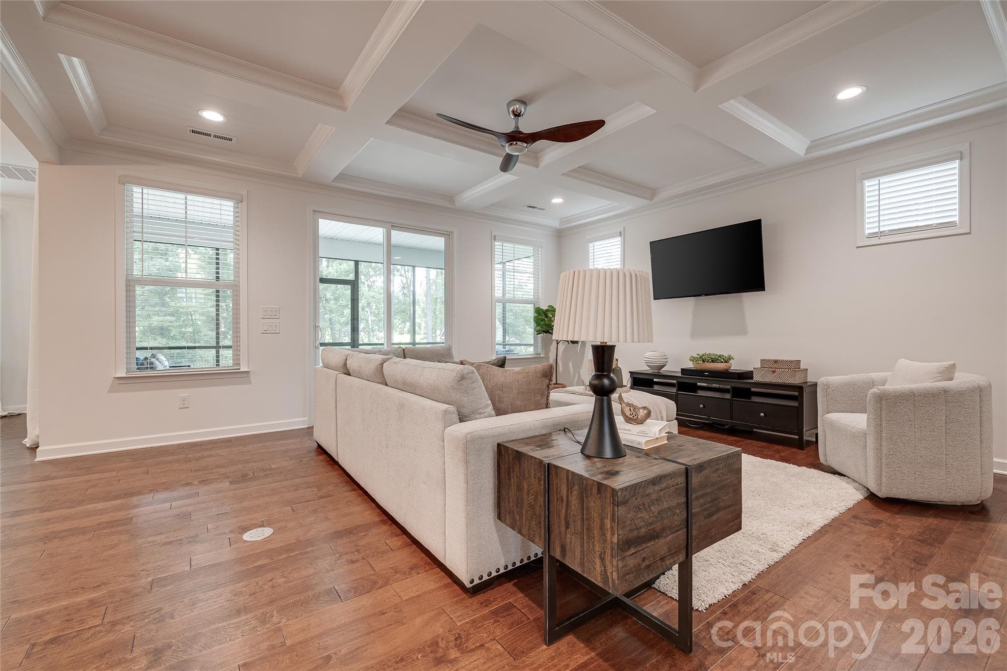 Upgrade of large screened in porch brightens the Family Room. - 2566 NW Red Hill Street, Concord