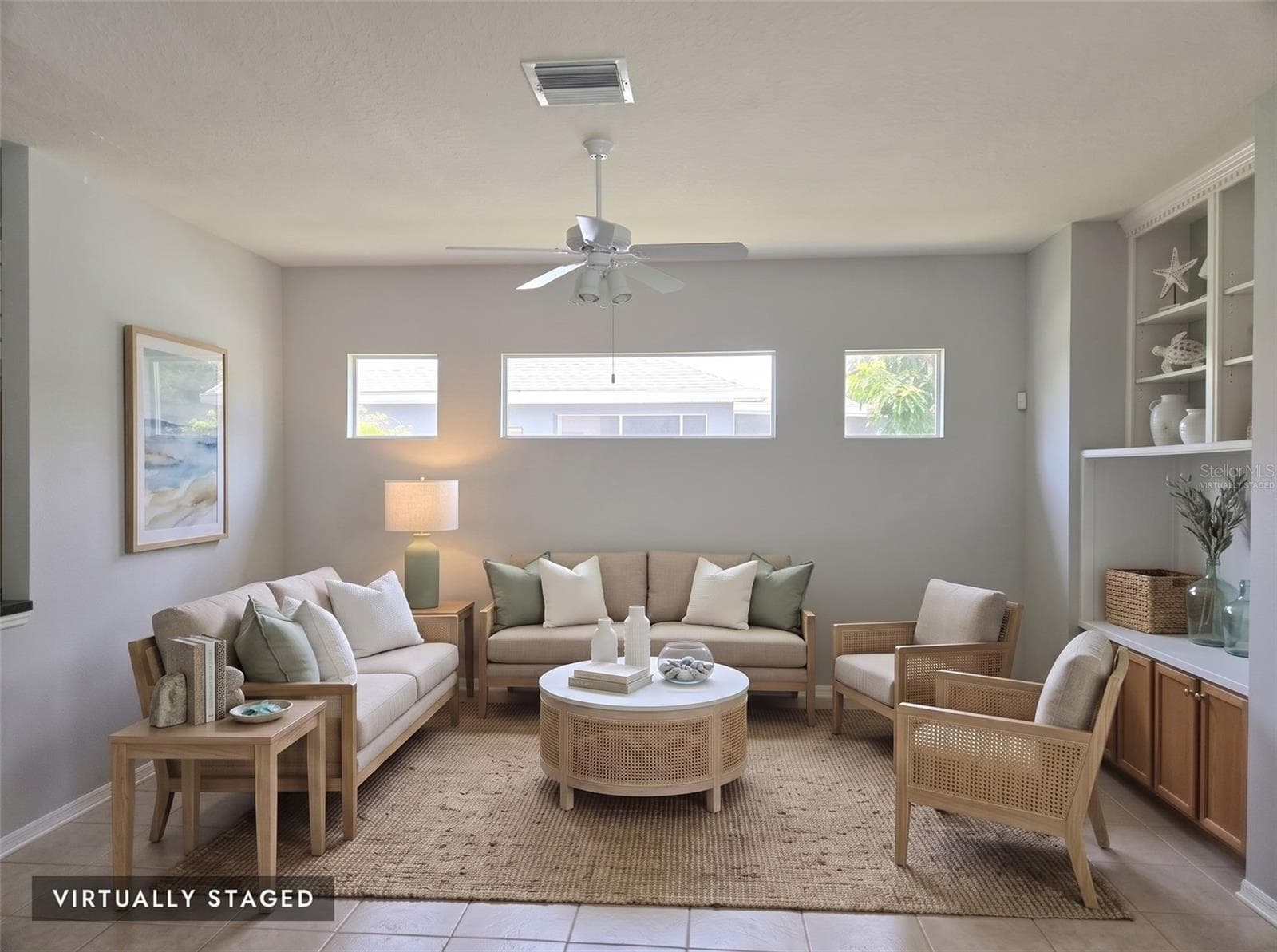 virtually staged living area - 3029 MINUTEMAN LN, BRANDON