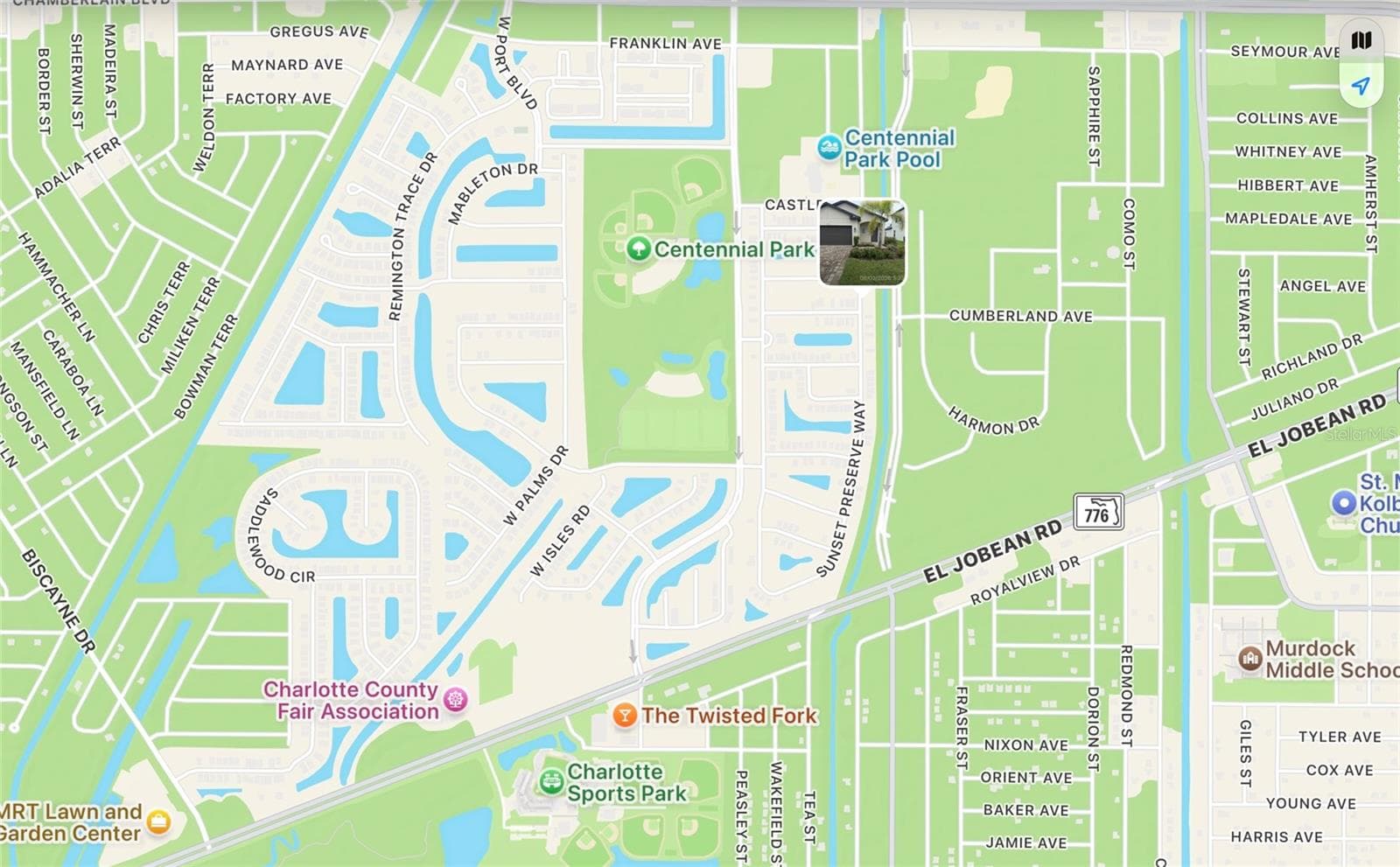 Map it. - 1968 SUNSET PRESERVE WAY, PORT CHARLOTTE