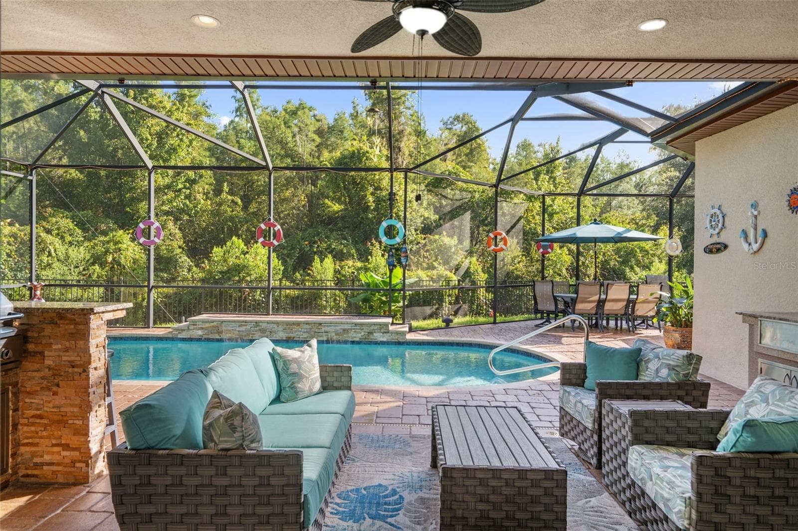 Pool view - 30581 IVY FORGE CT, WESLEY CHAPEL