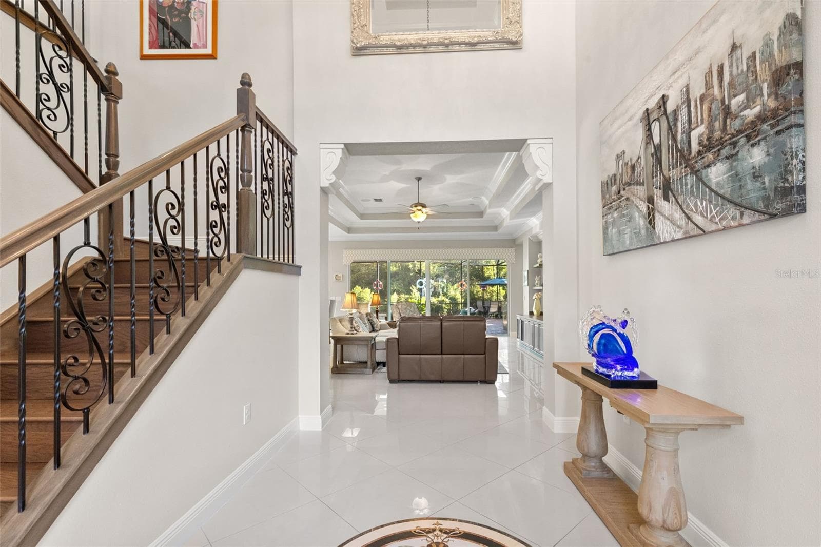 Open foyer with high ceilings - 30581 IVY FORGE CT, WESLEY CHAPEL