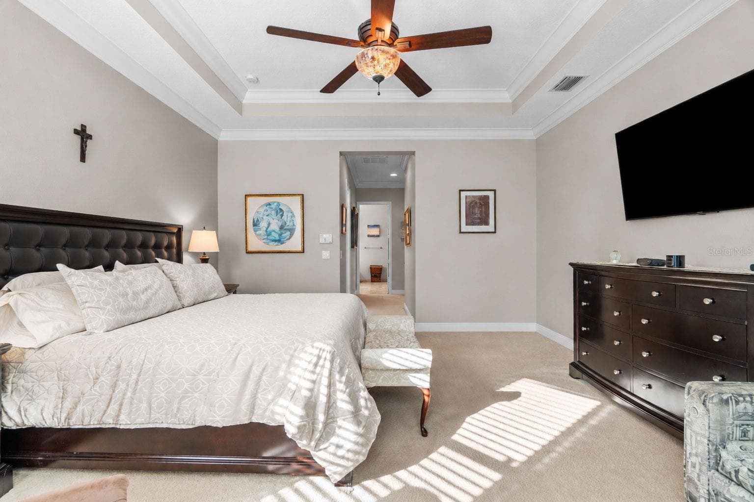 Owners Suite tray ceiling - 30581 IVY FORGE CT, WESLEY CHAPEL