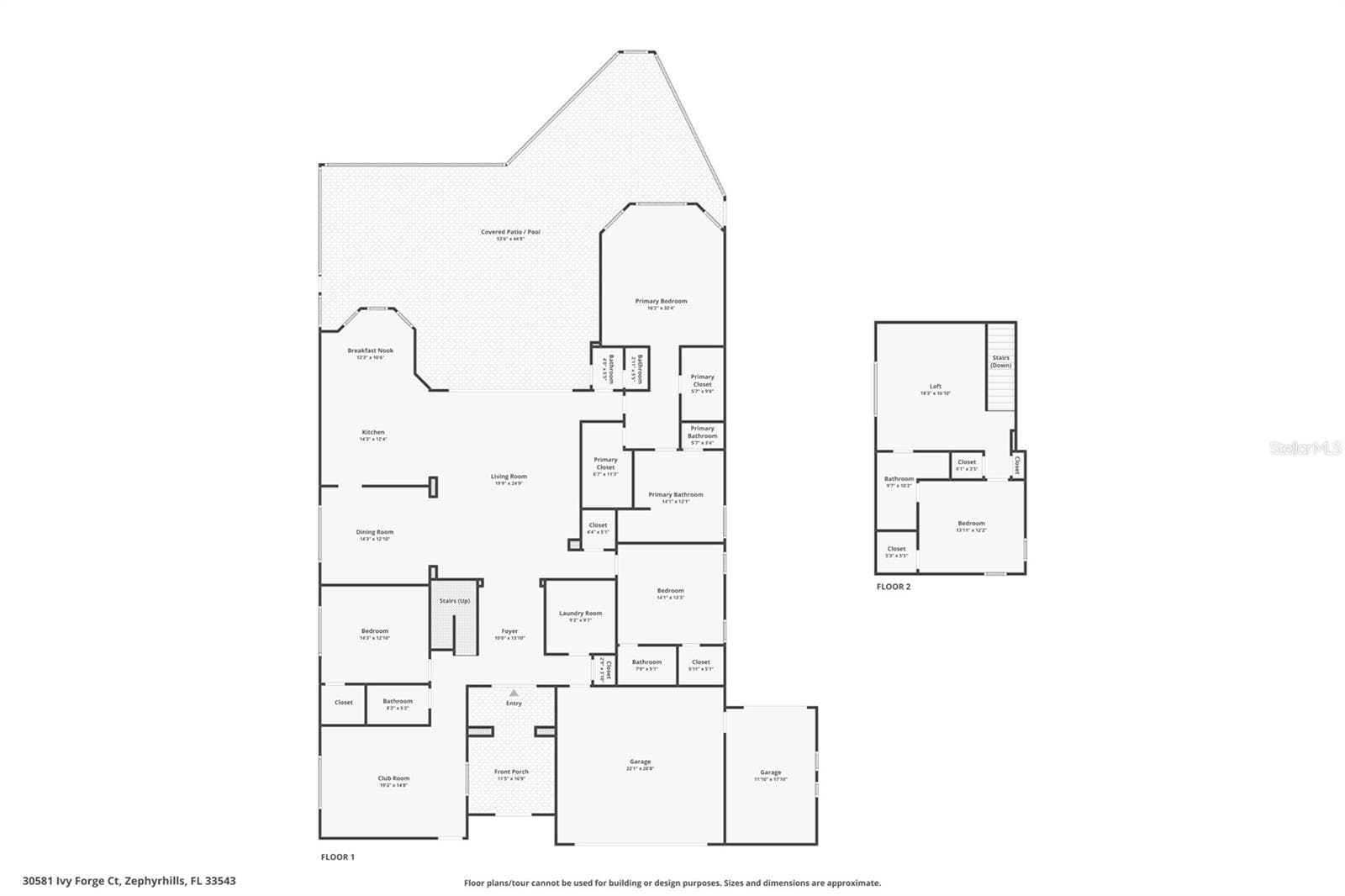 Floor Plans - 30581 IVY FORGE CT, WESLEY CHAPEL