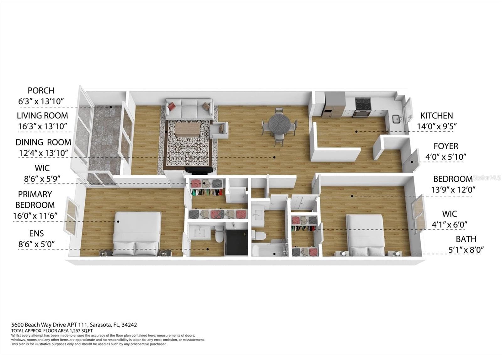 Condominium at 5600 BEACH WAY DR #111, SARASOTA, photo 26 of 26